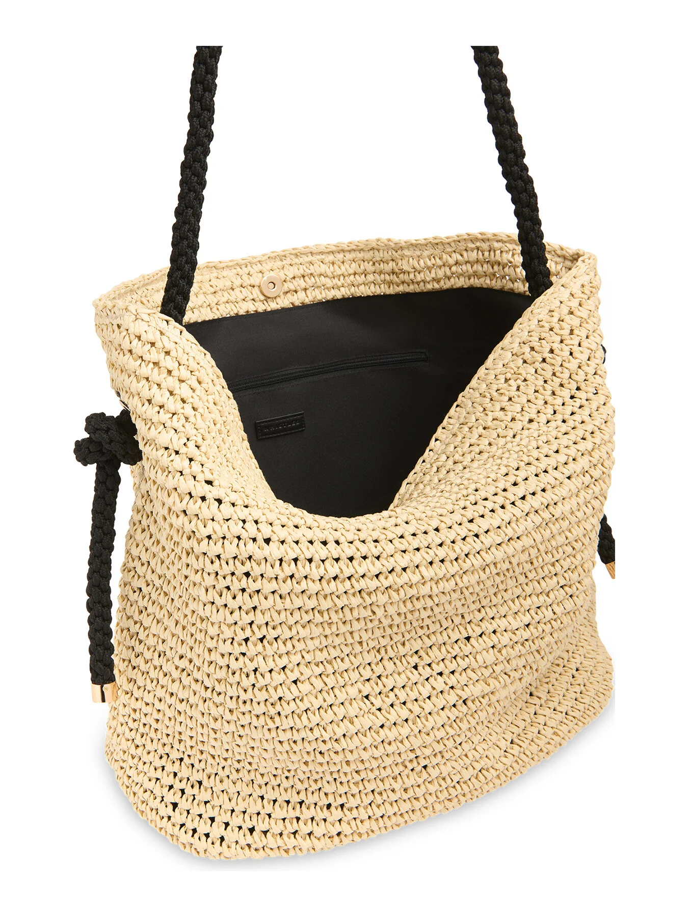 Attie Rope Handle Straw Tote - Image 4