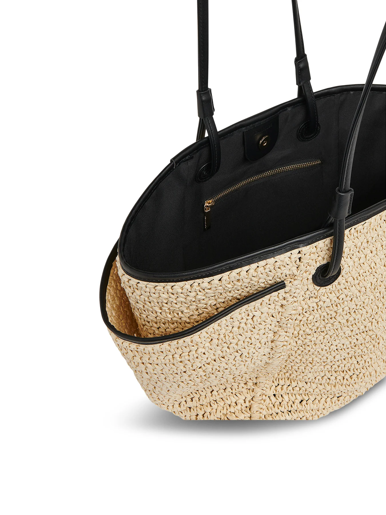 Zoelle Straw Tote Bag - Image 4