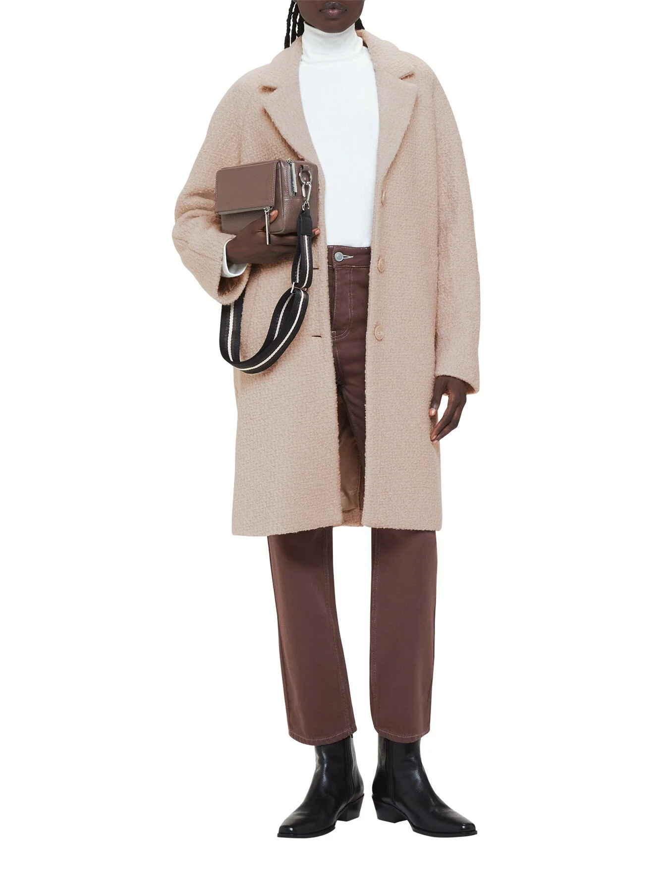 Anita Wool Boucle Coat - Image 2