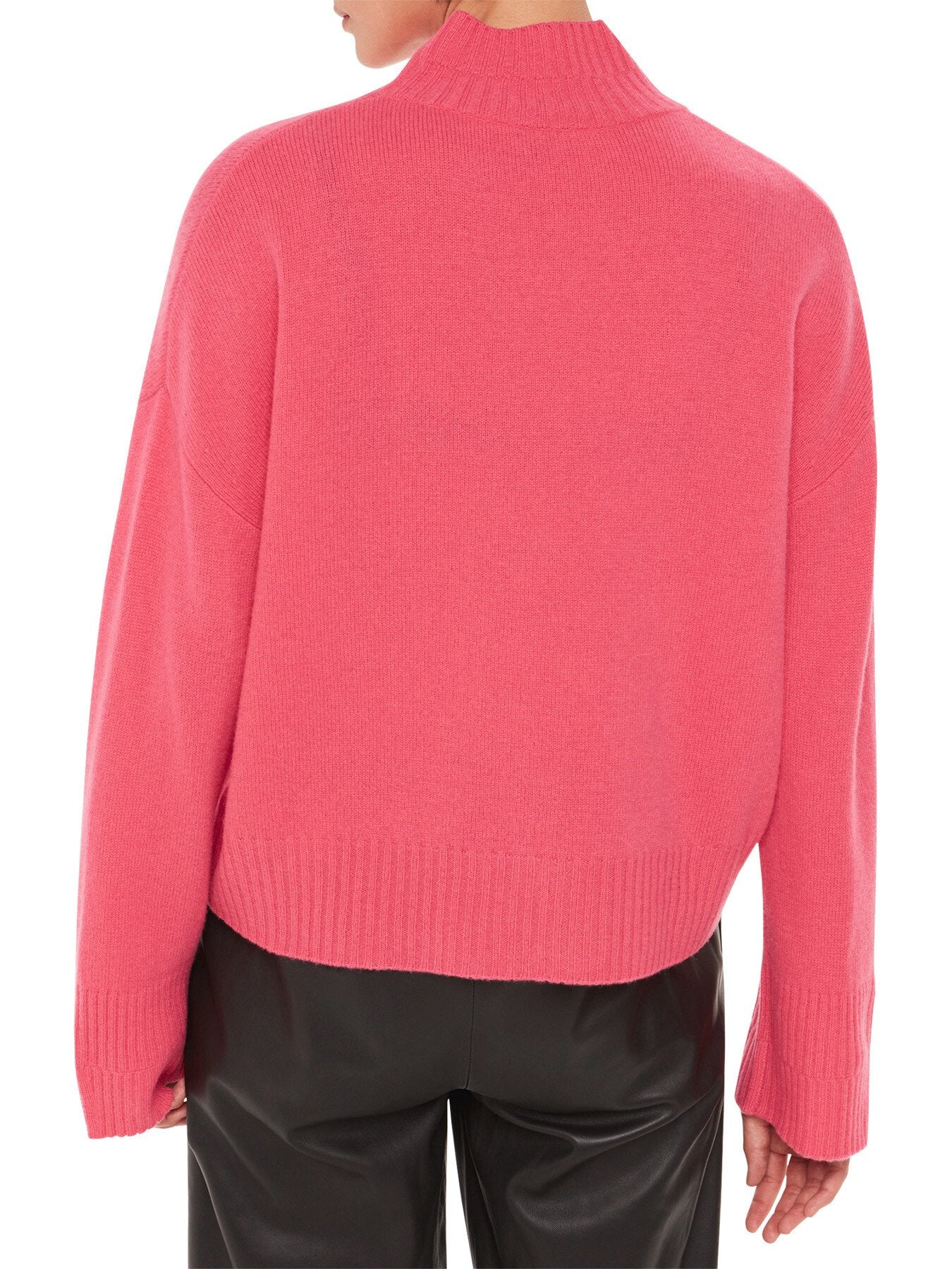 Wool Double Trim Funnel Neck - Image 3