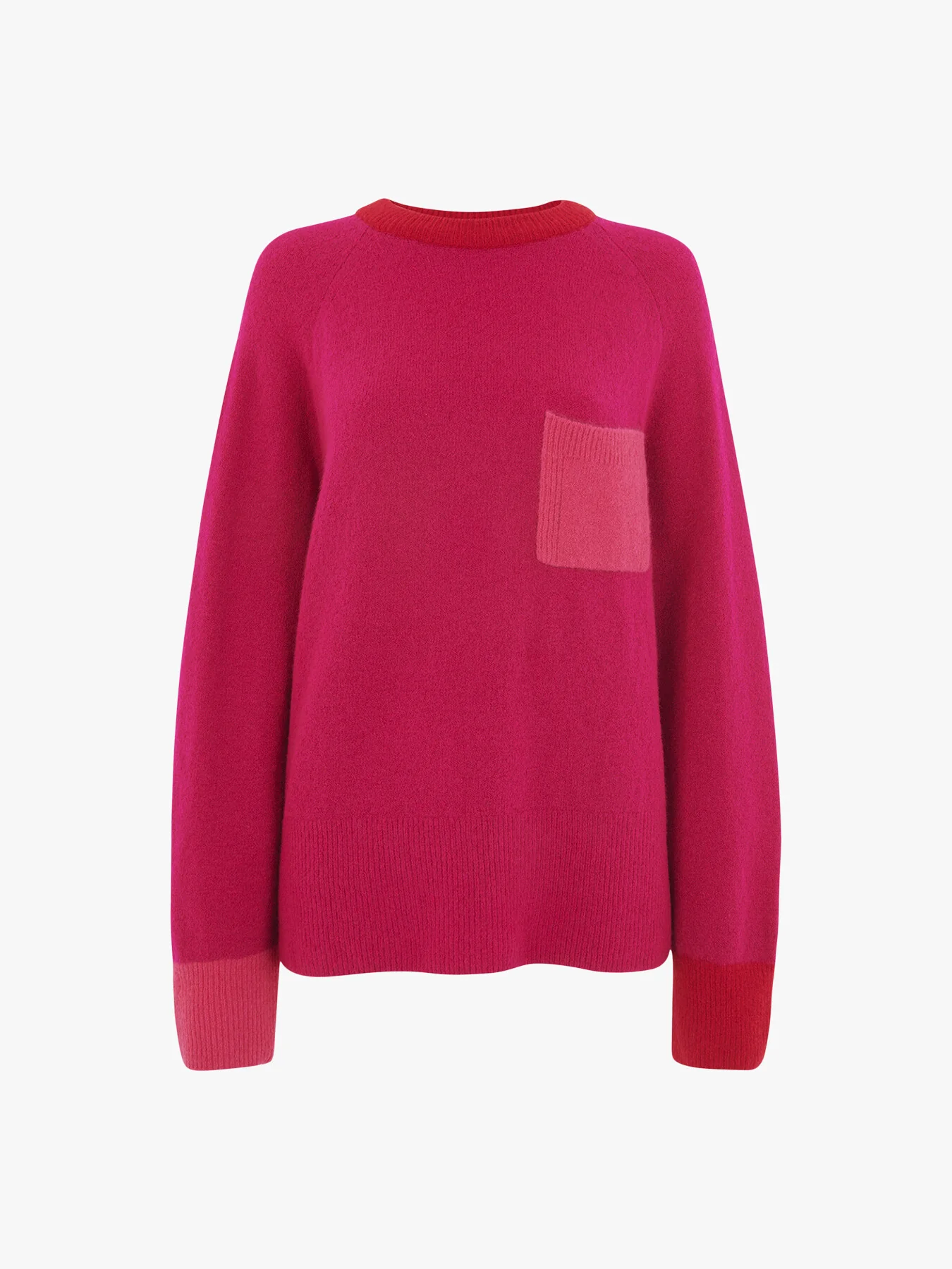 Colour Block Pocket Sweater