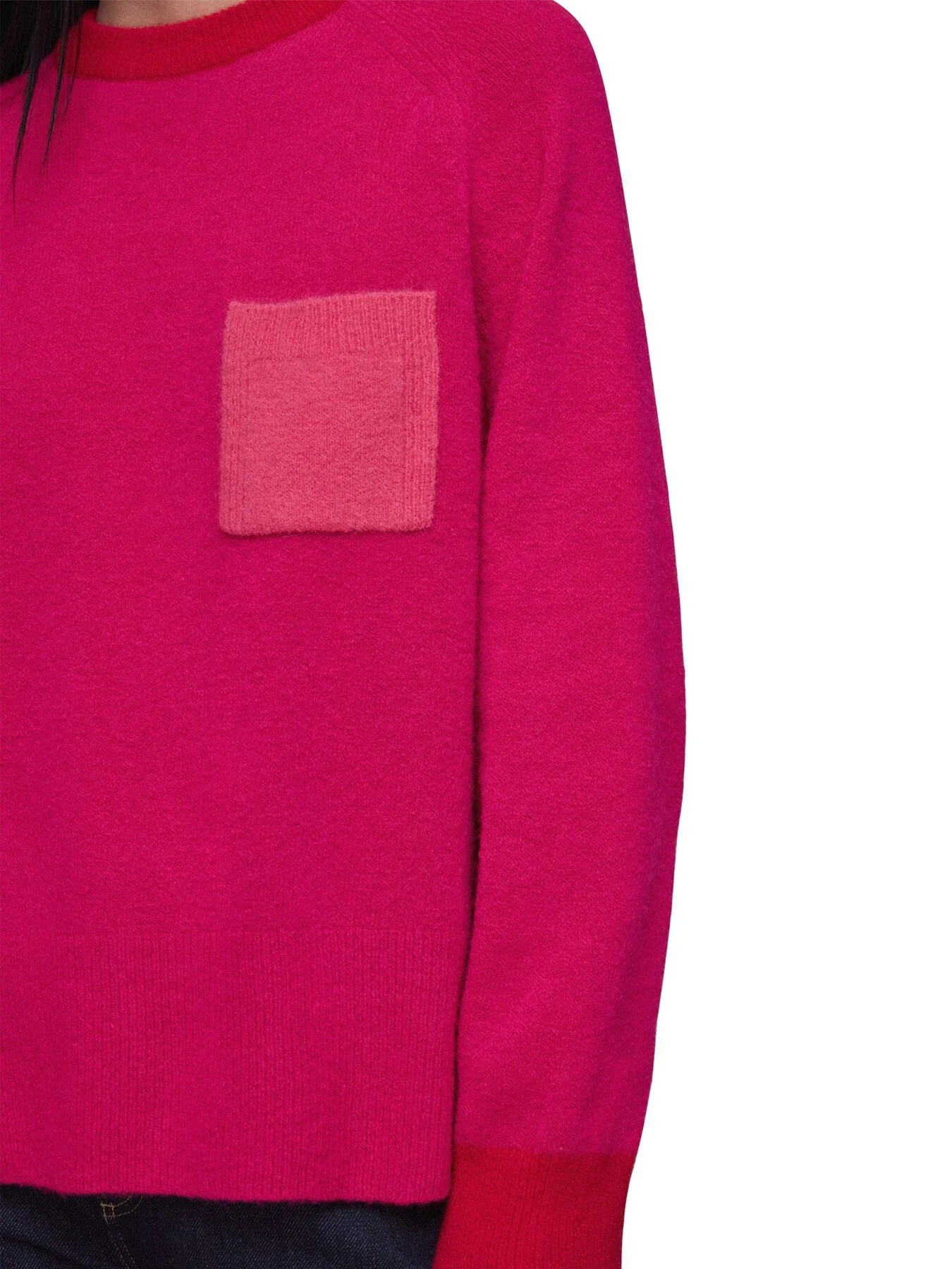Colour Block Pocket Sweater - Image 4