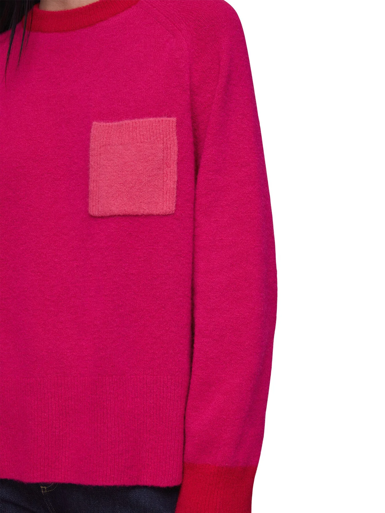 Colour Block Pocket Sweater - Image 4