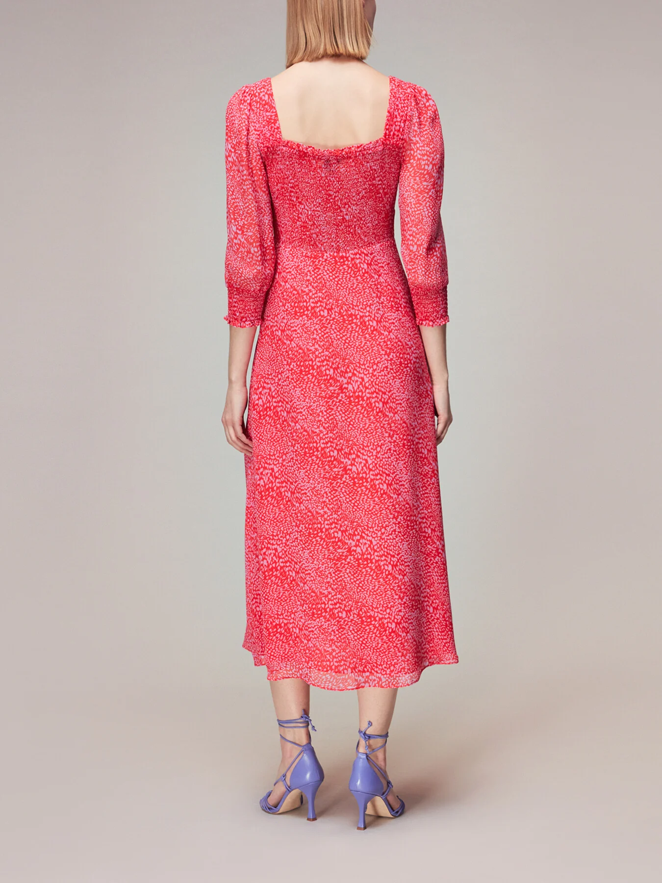 Diagonal Leopard Midi Dress - Image 3