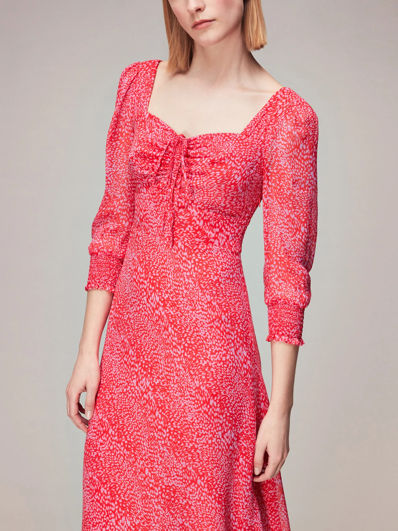 Diagonal Leopard Midi Dress - Image 4