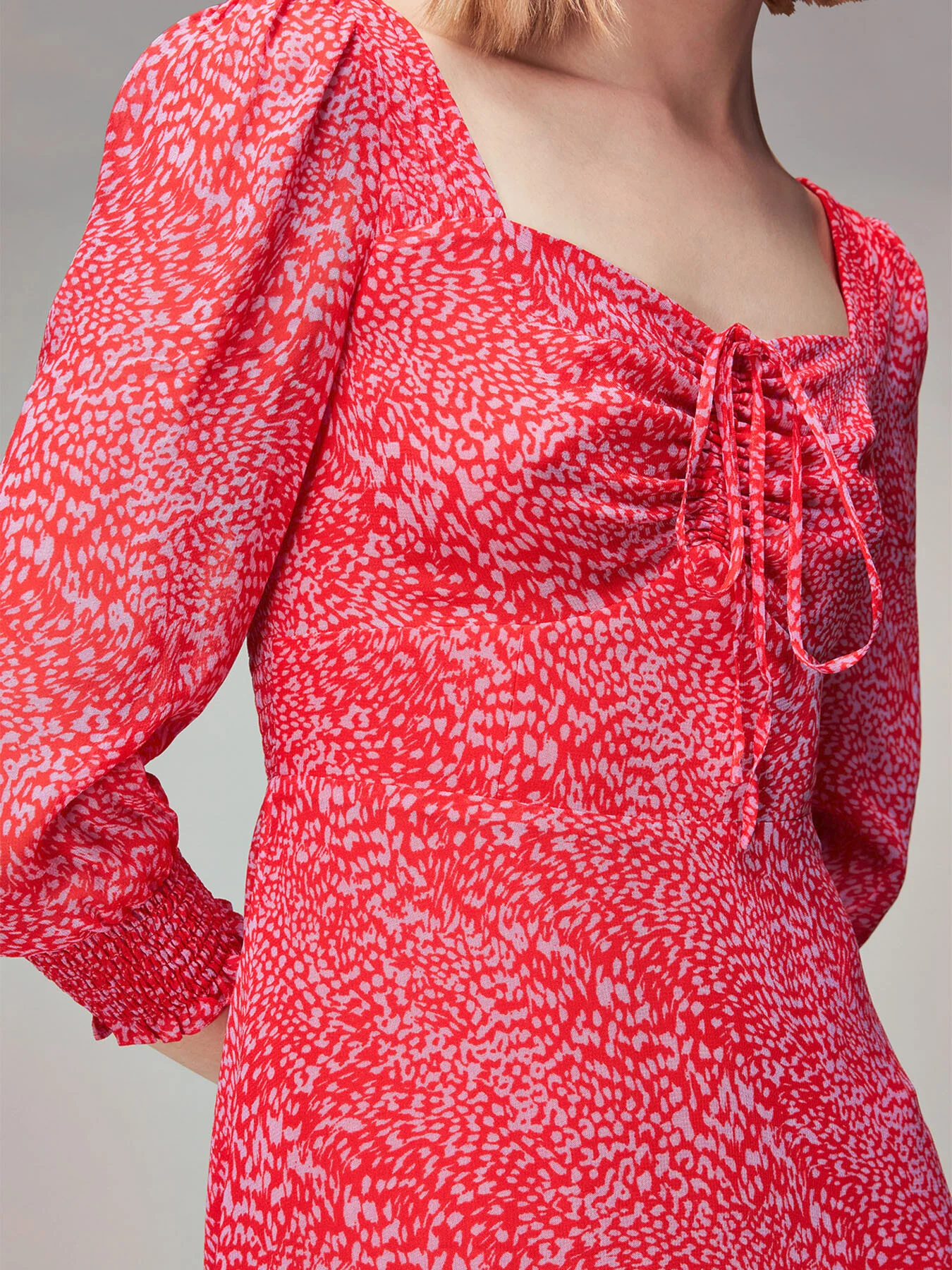 Diagonal Leopard Midi Dress - Image 5