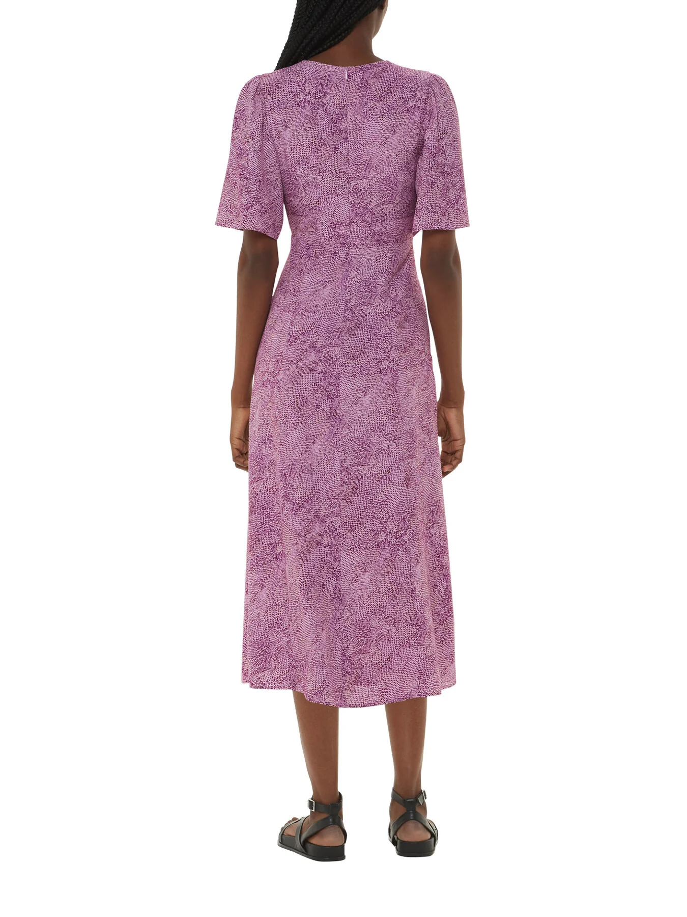 Diagonal Snake Midi Dress - Image 3