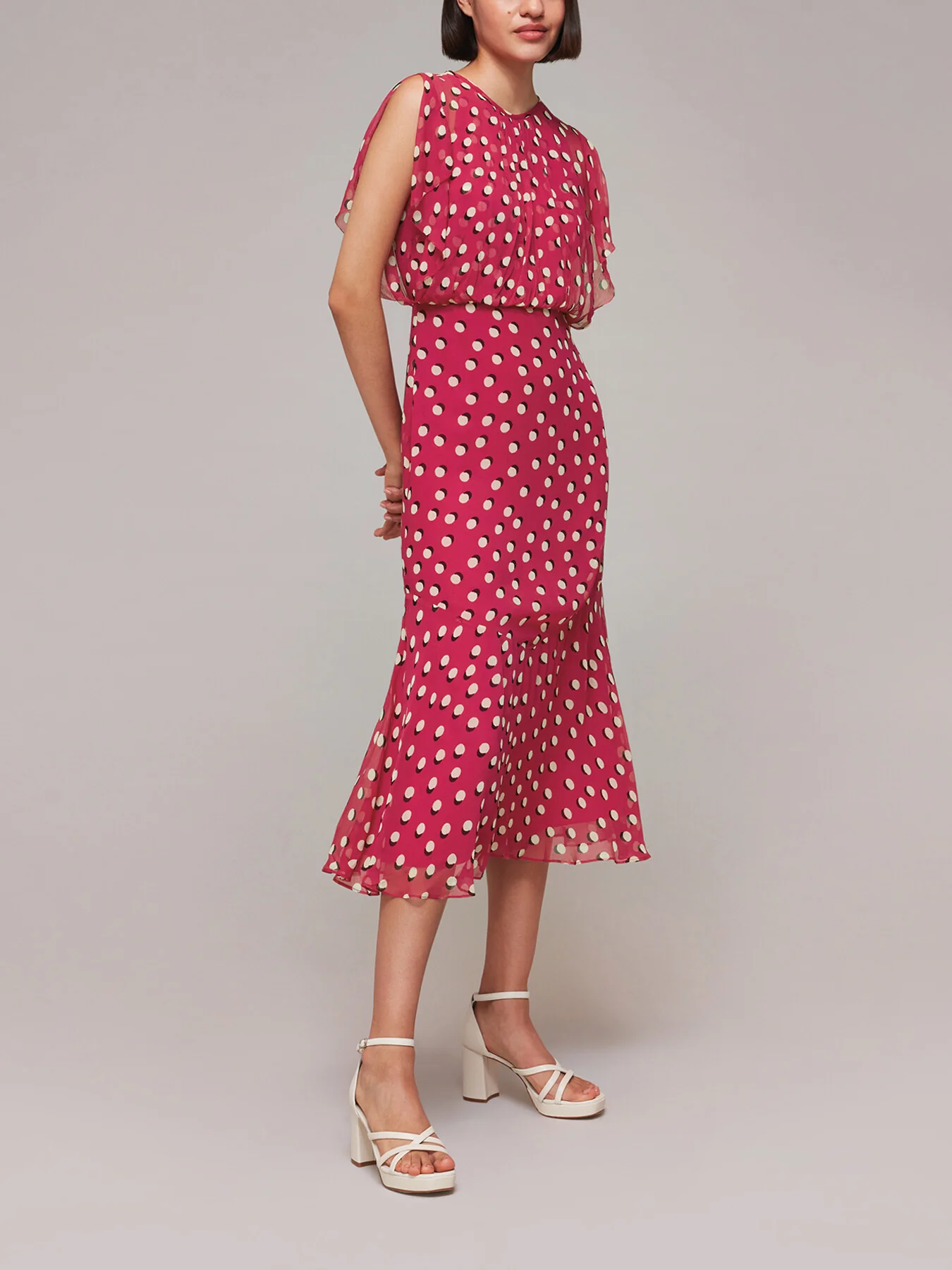 Moon Spot Print Midi Dress - Image 2