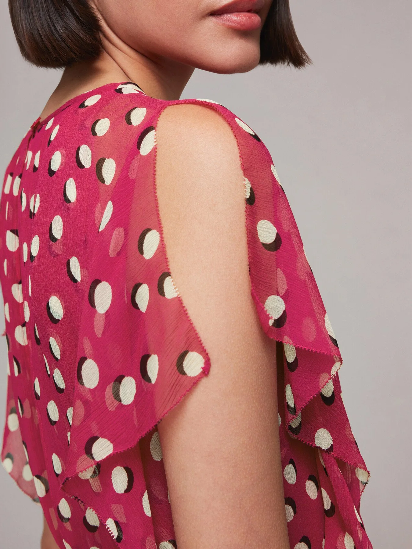 Moon Spot Print Midi Dress - Image 4