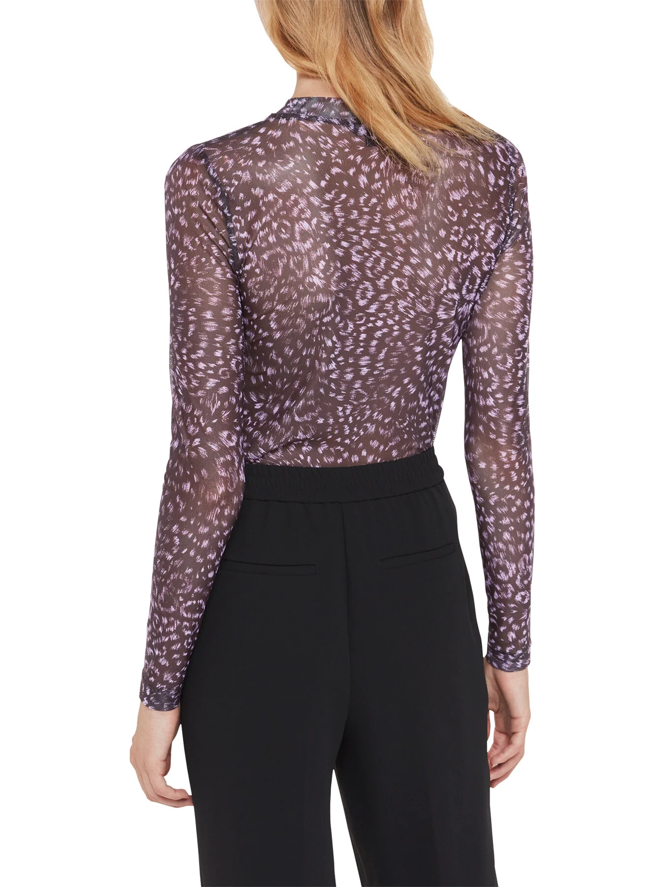 Feather Leopard Mesh Top - Image 3