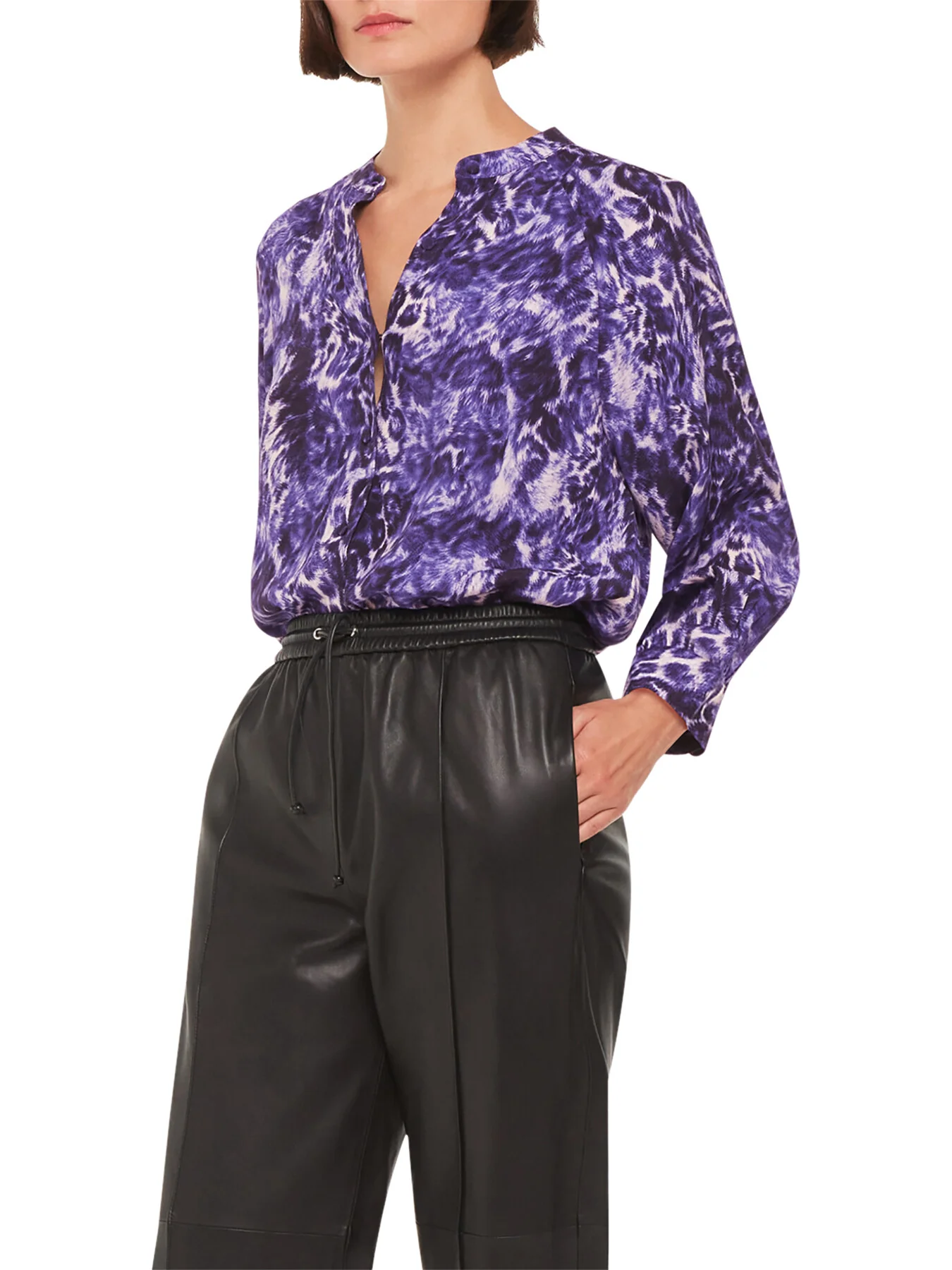 Glossy Leopard Raglan Shirt - Image 2