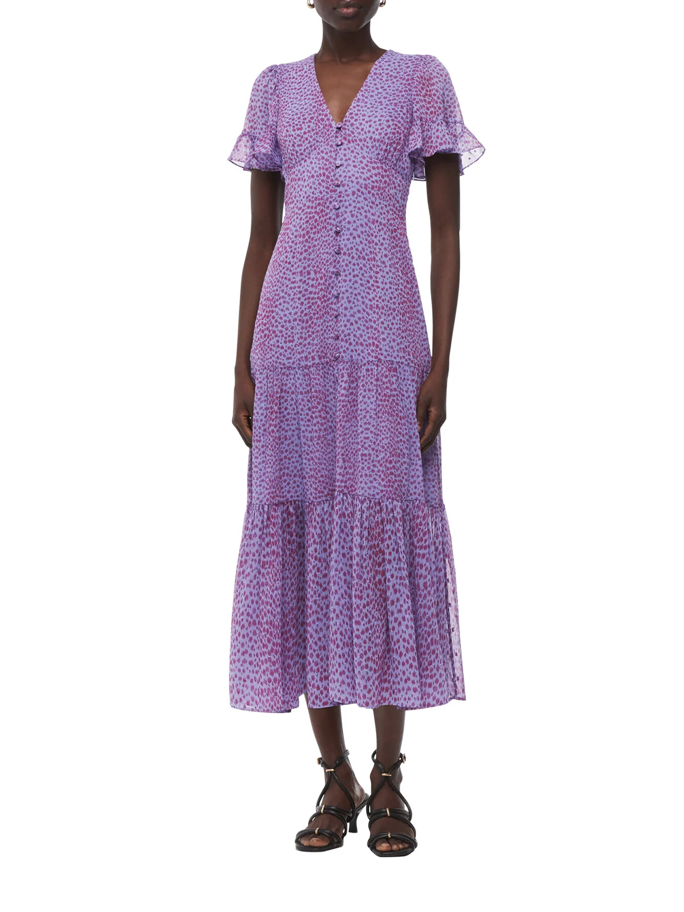 Sketched Cheetah Dobby Dress - Image 2