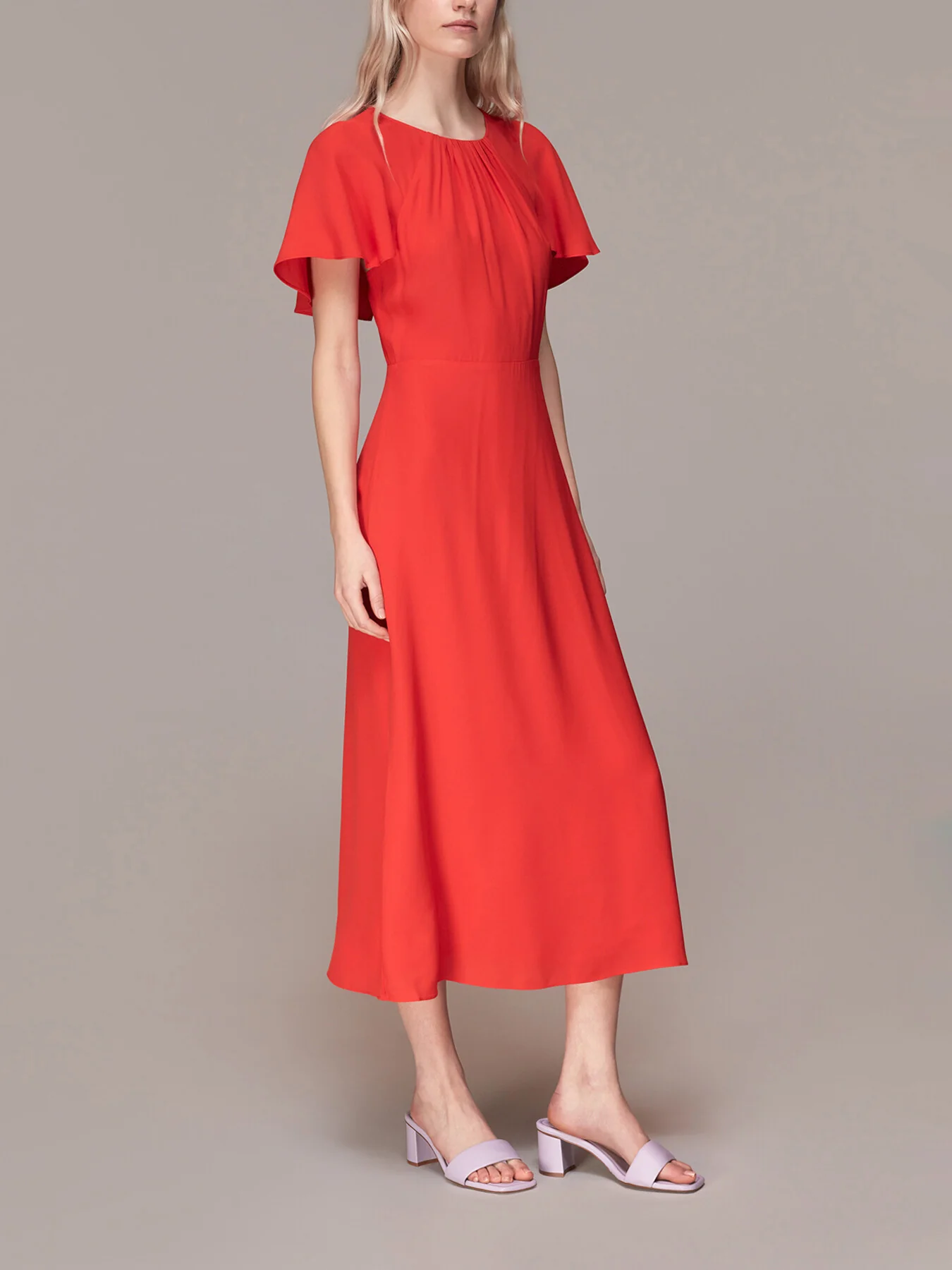 Annabelle Cape Sleeve Dress - Image 2