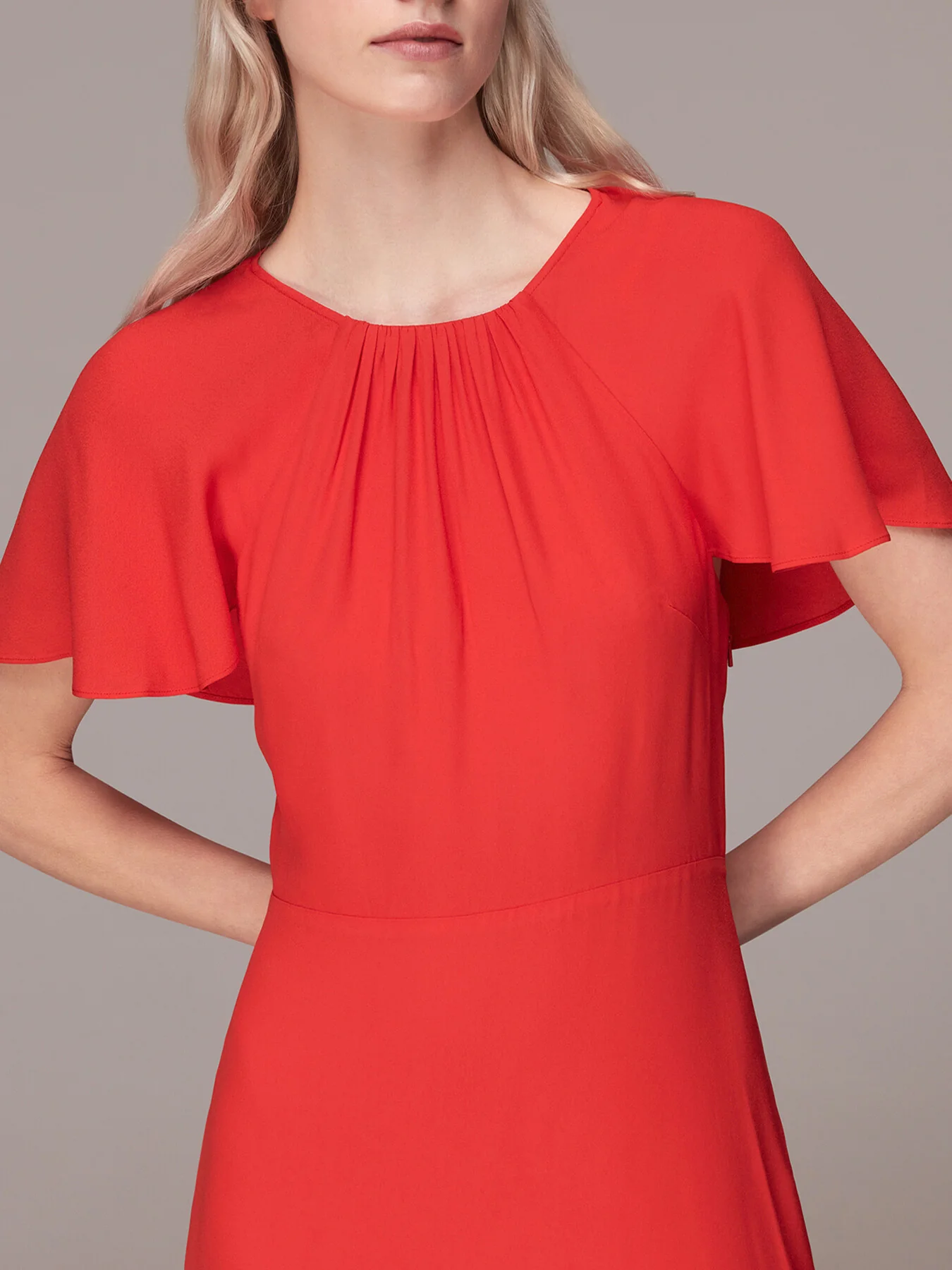Annabelle Cape Sleeve Dress - Image 6