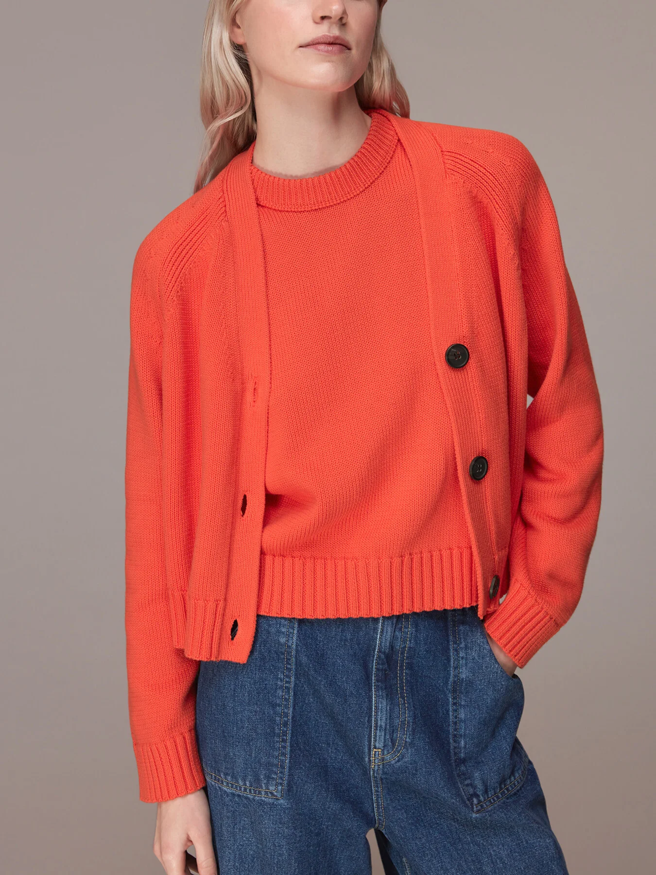 Karine Rib Detail Cardigan - Image 2
