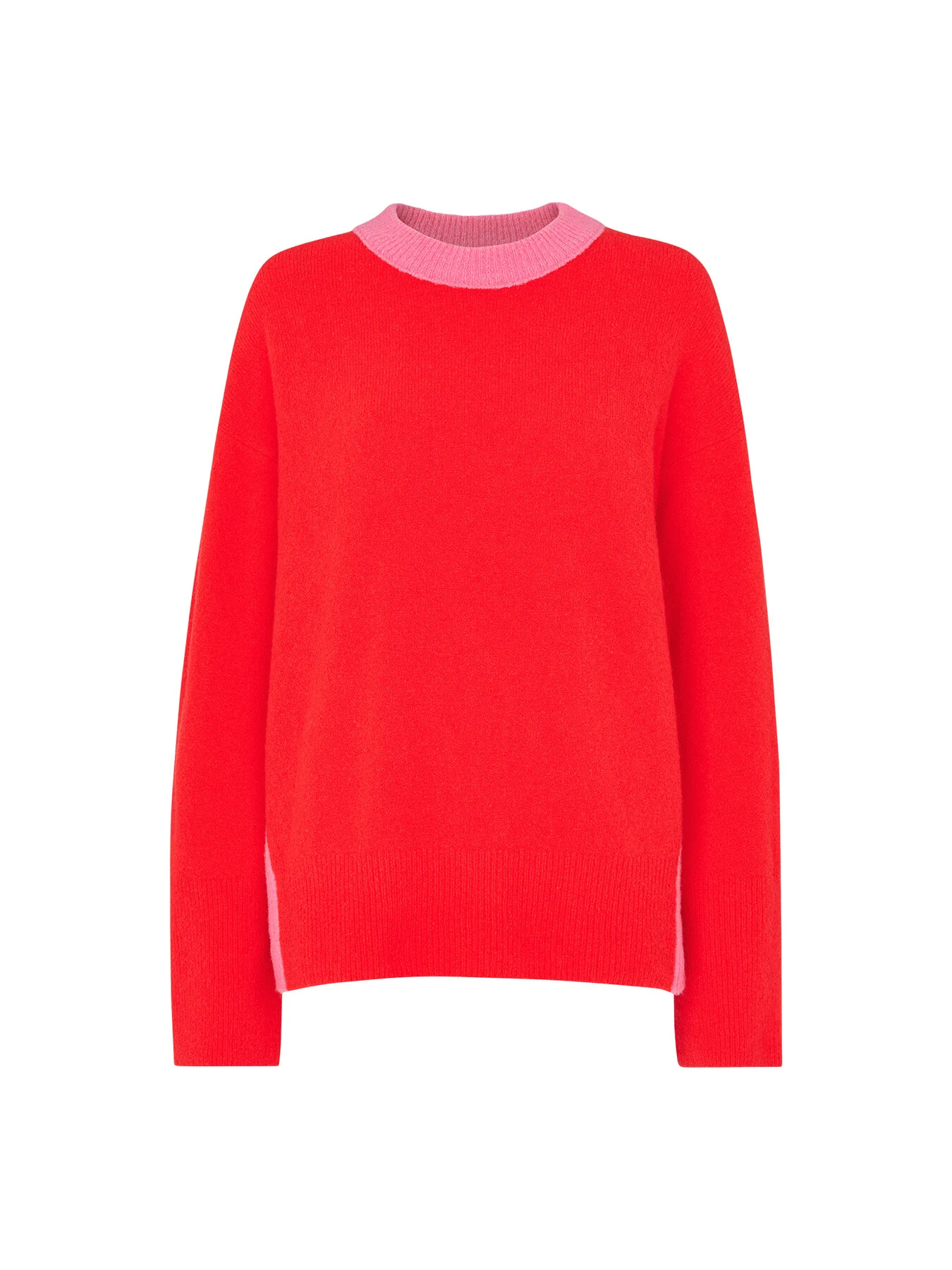 Colour block Crew Neck Knit