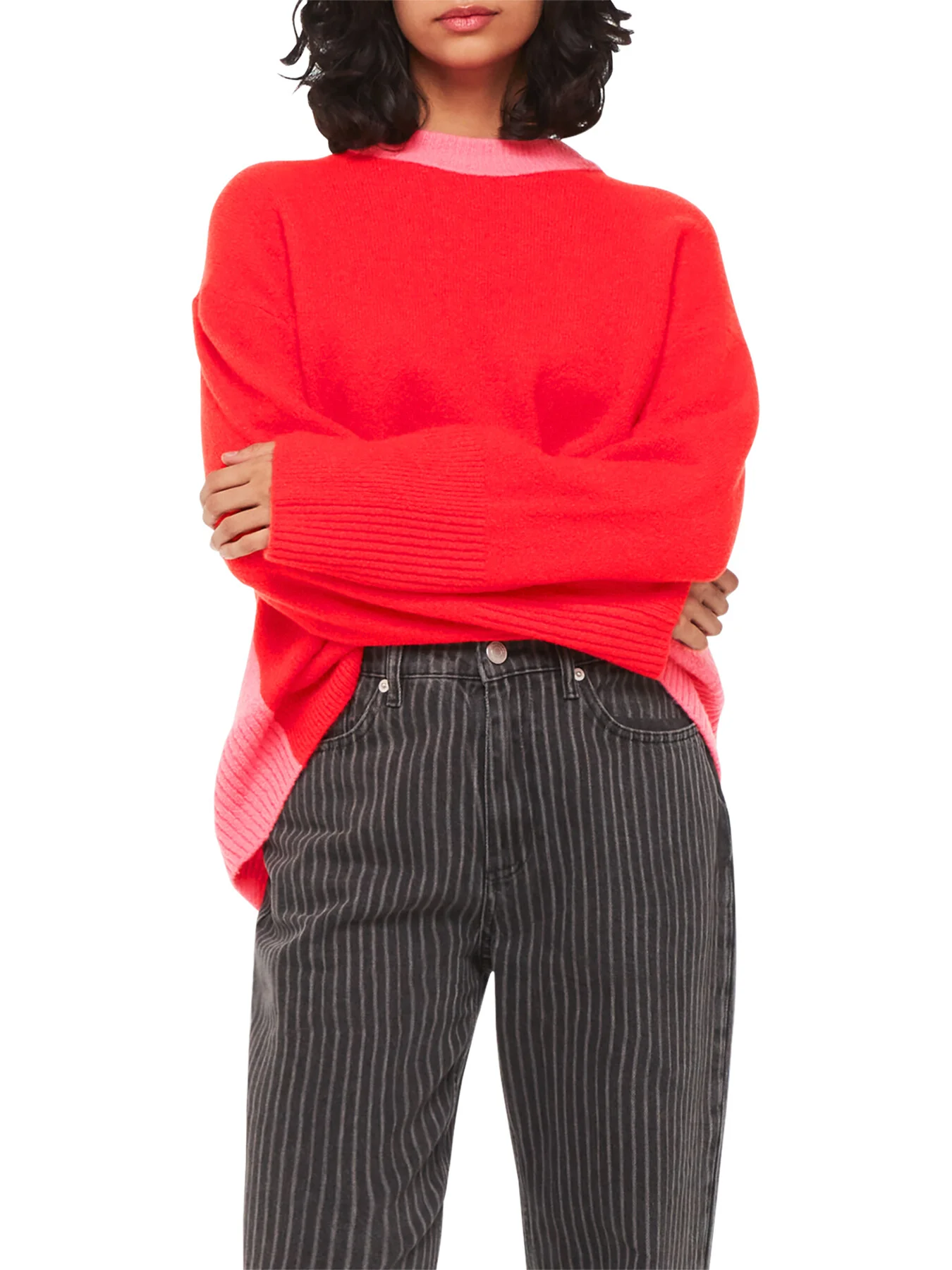 Colour block Crew Neck Knit - Image 2