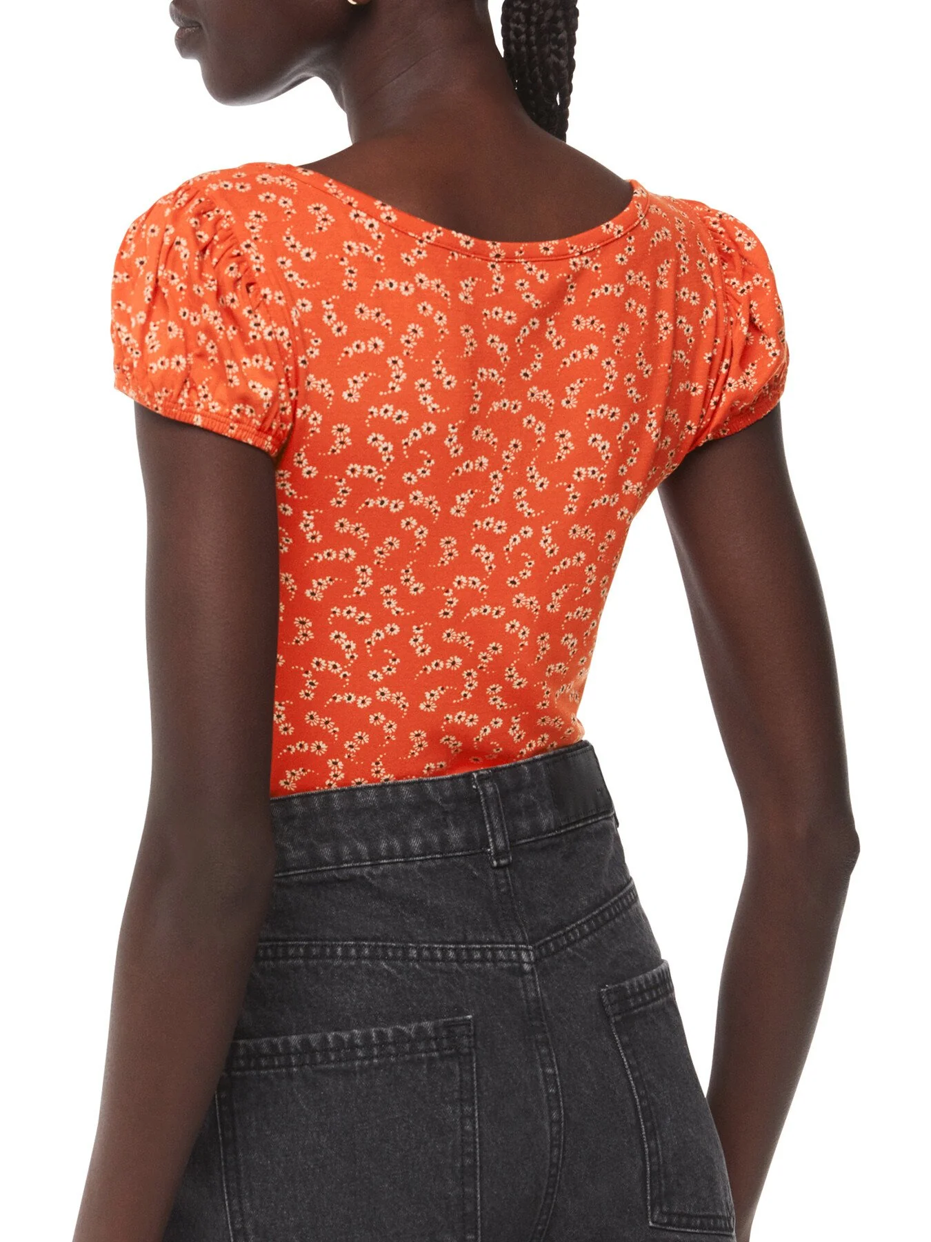 Micro Floral Sweetheart Top - Image 3