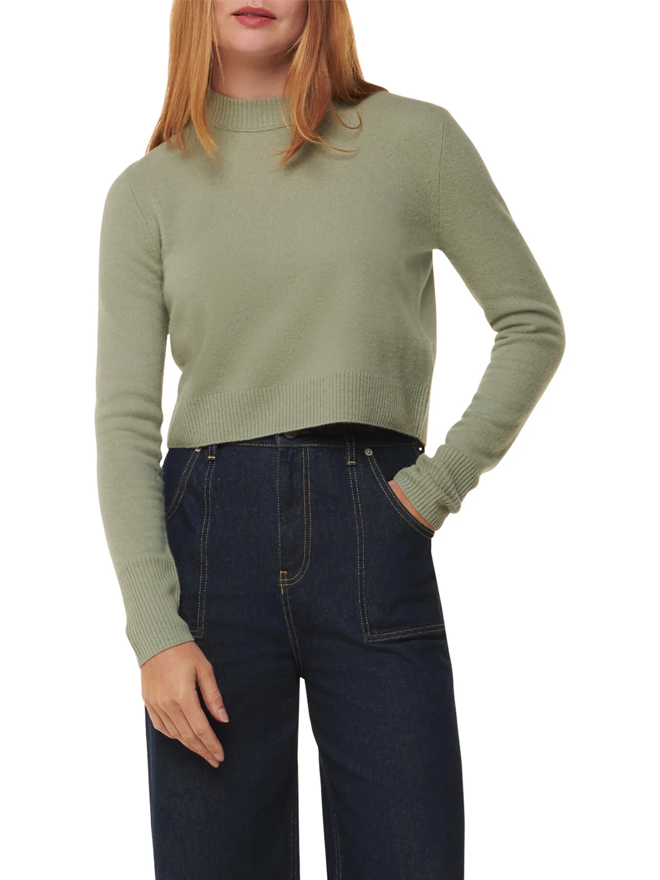 Wool Cropped Sweater - Image 2