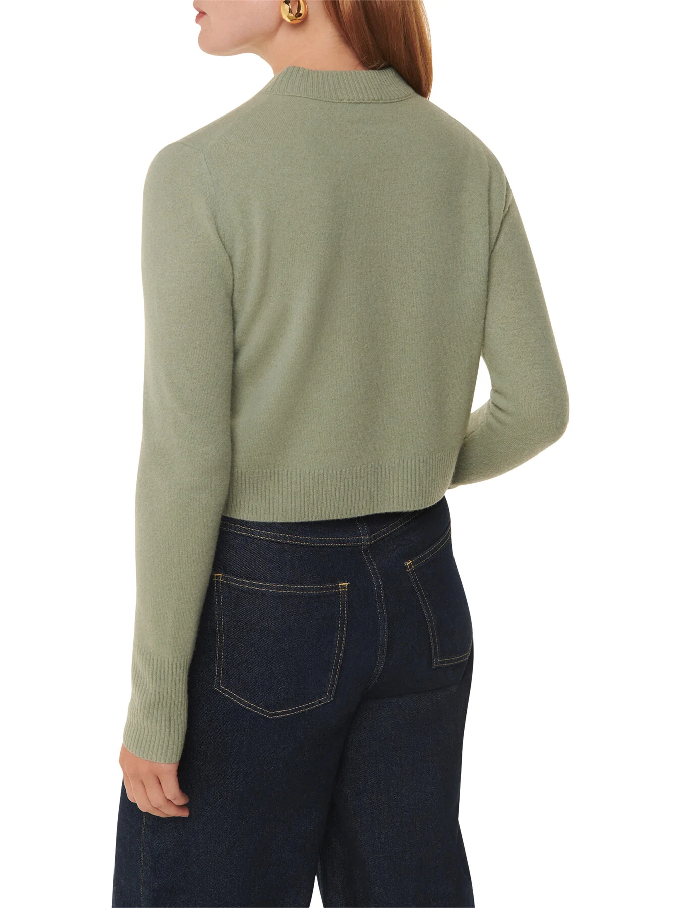 Wool Cropped Sweater - Image 3
