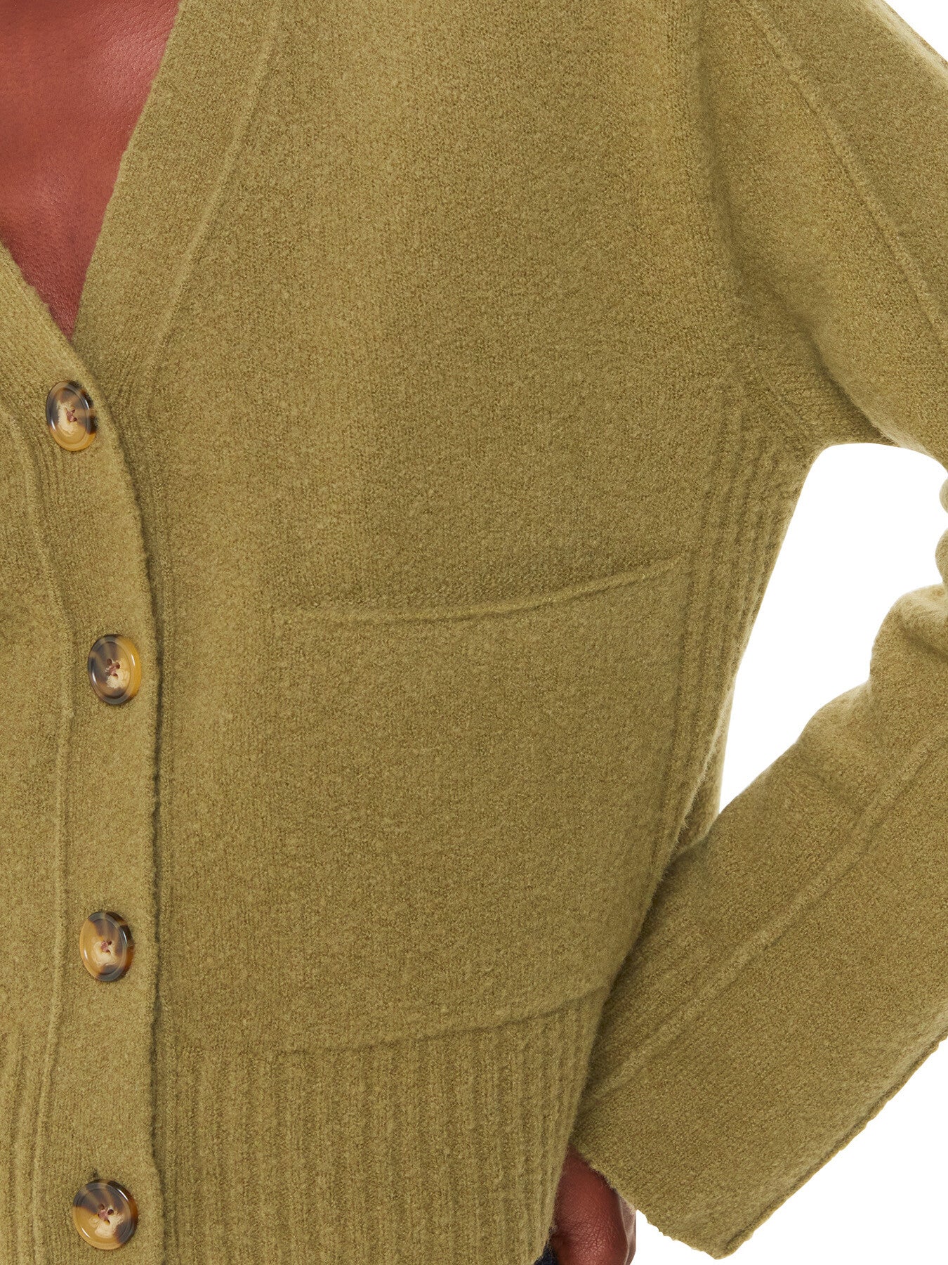 Wool Mix Pocket Cardigan - Image 4