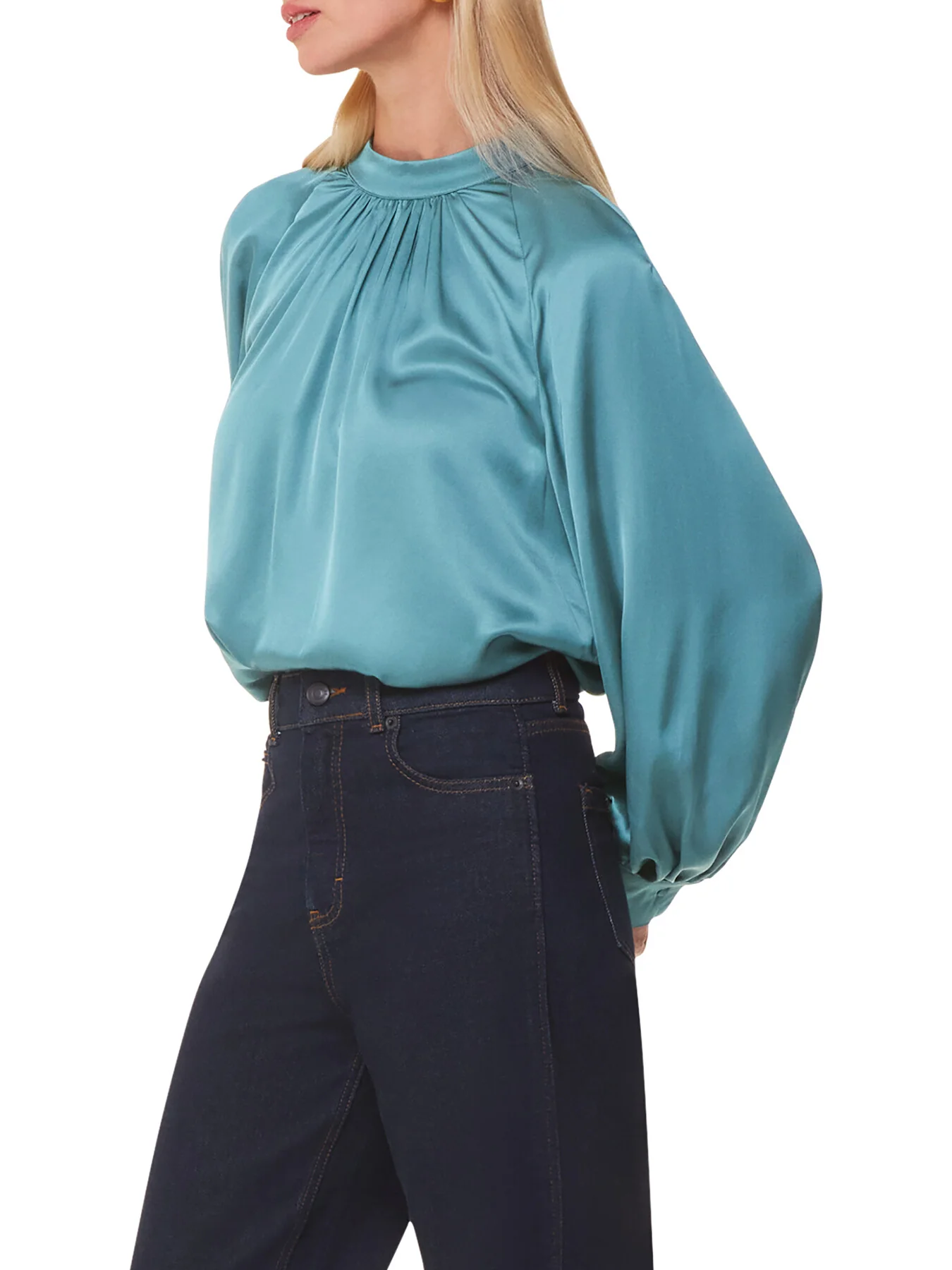 Lea Satin Blouse - Image 2