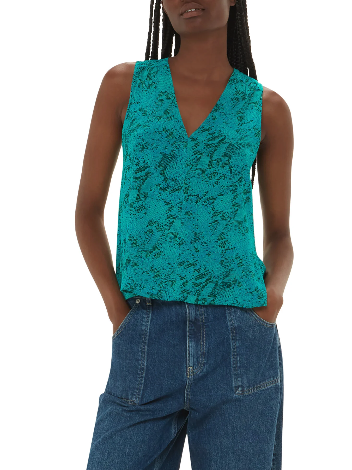 Diagonal Snake Vest Top - Image 2