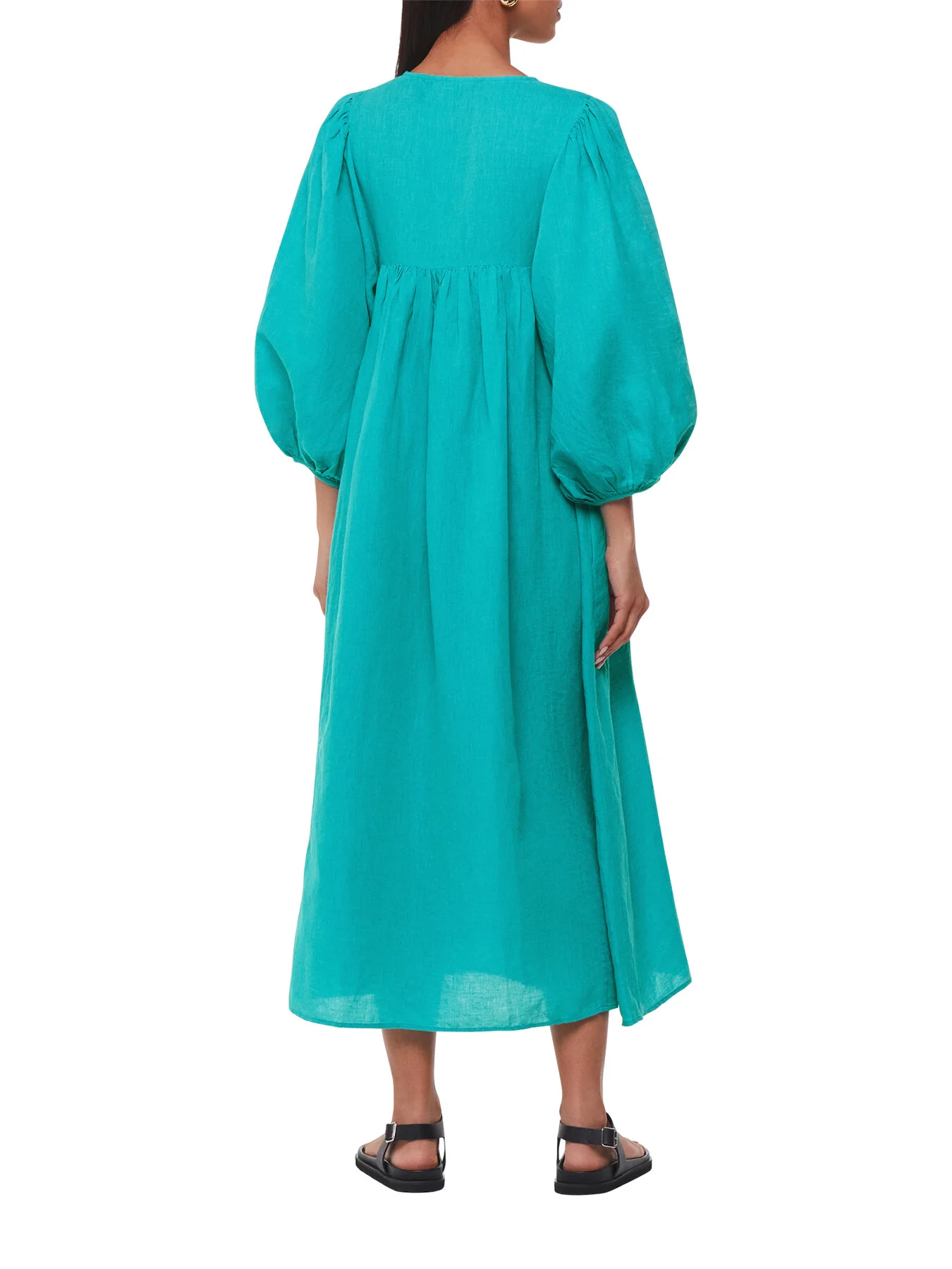 Gloria Linen Blend Dress - Image 3