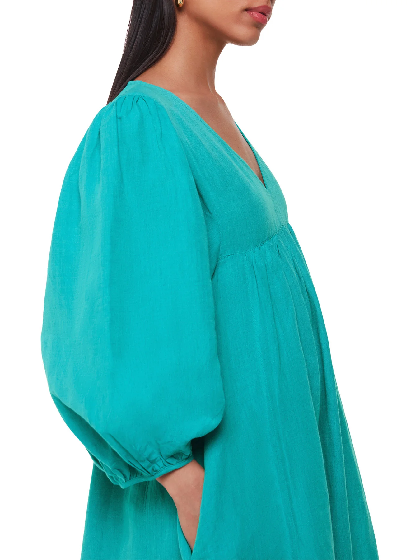 Gloria Linen Blend Dress - Image 4