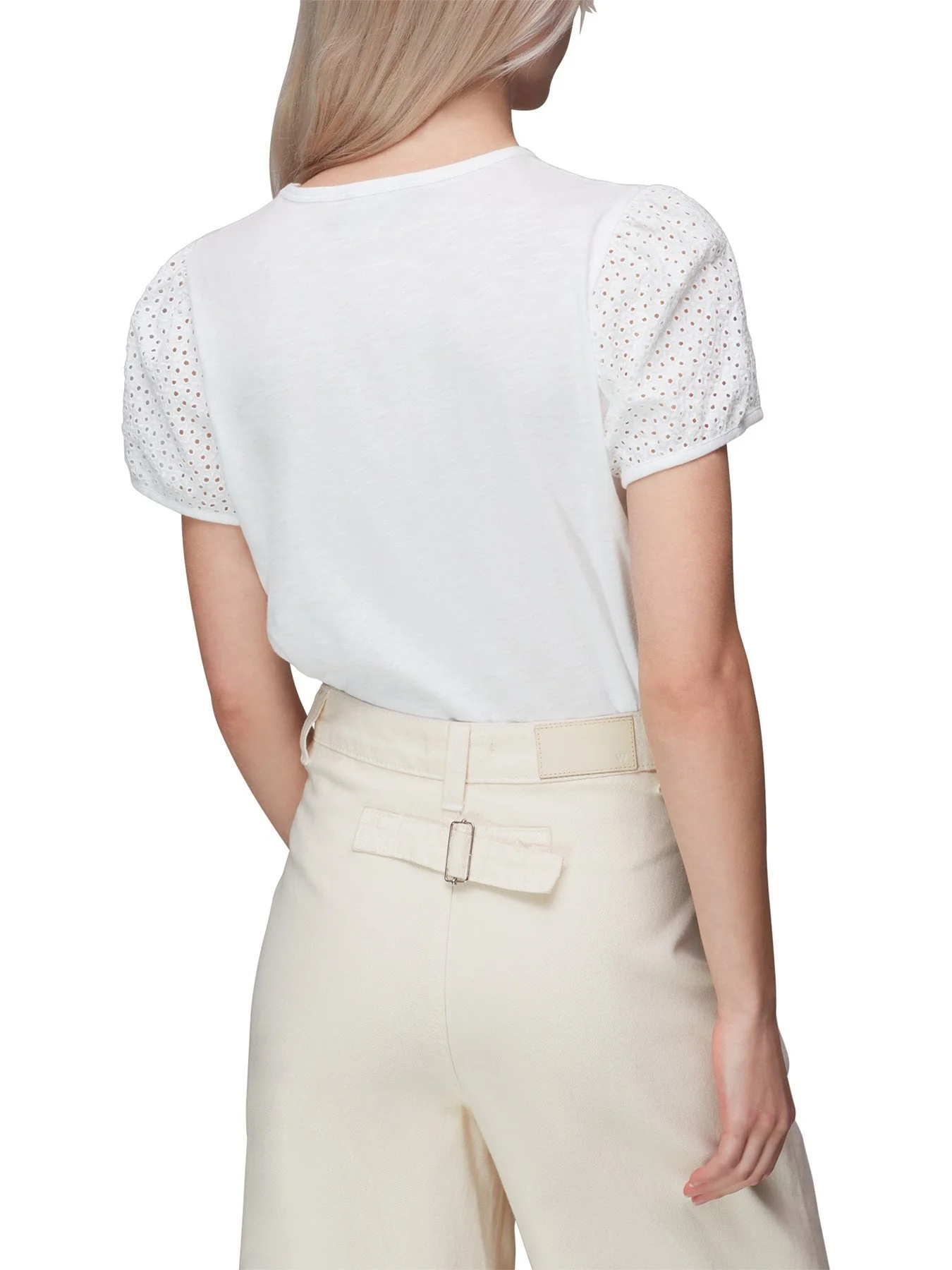 Broderie Puff Sleeve Top - Image 3