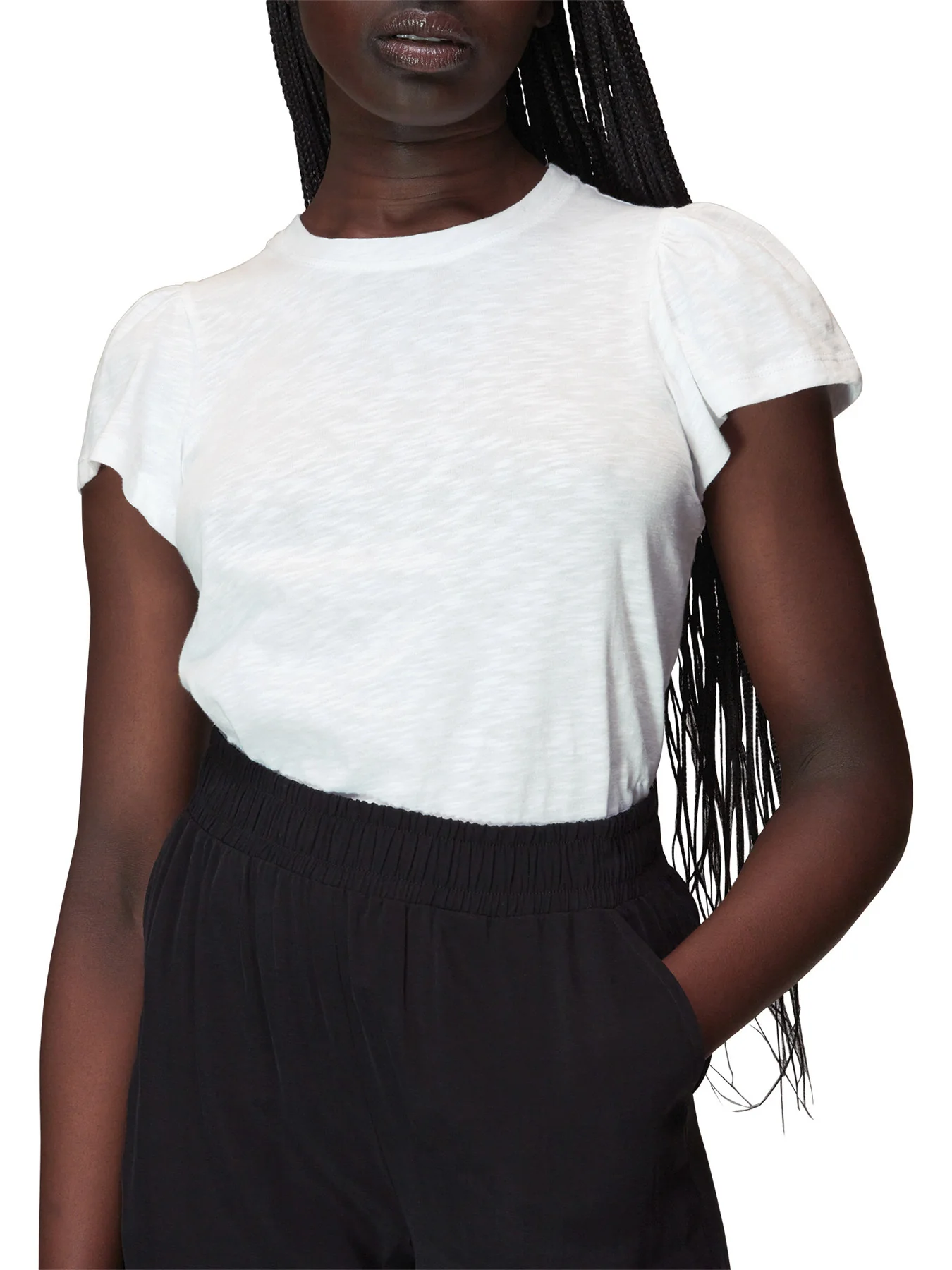 Cotton Frill Sleeve T Shirt - Image 2
