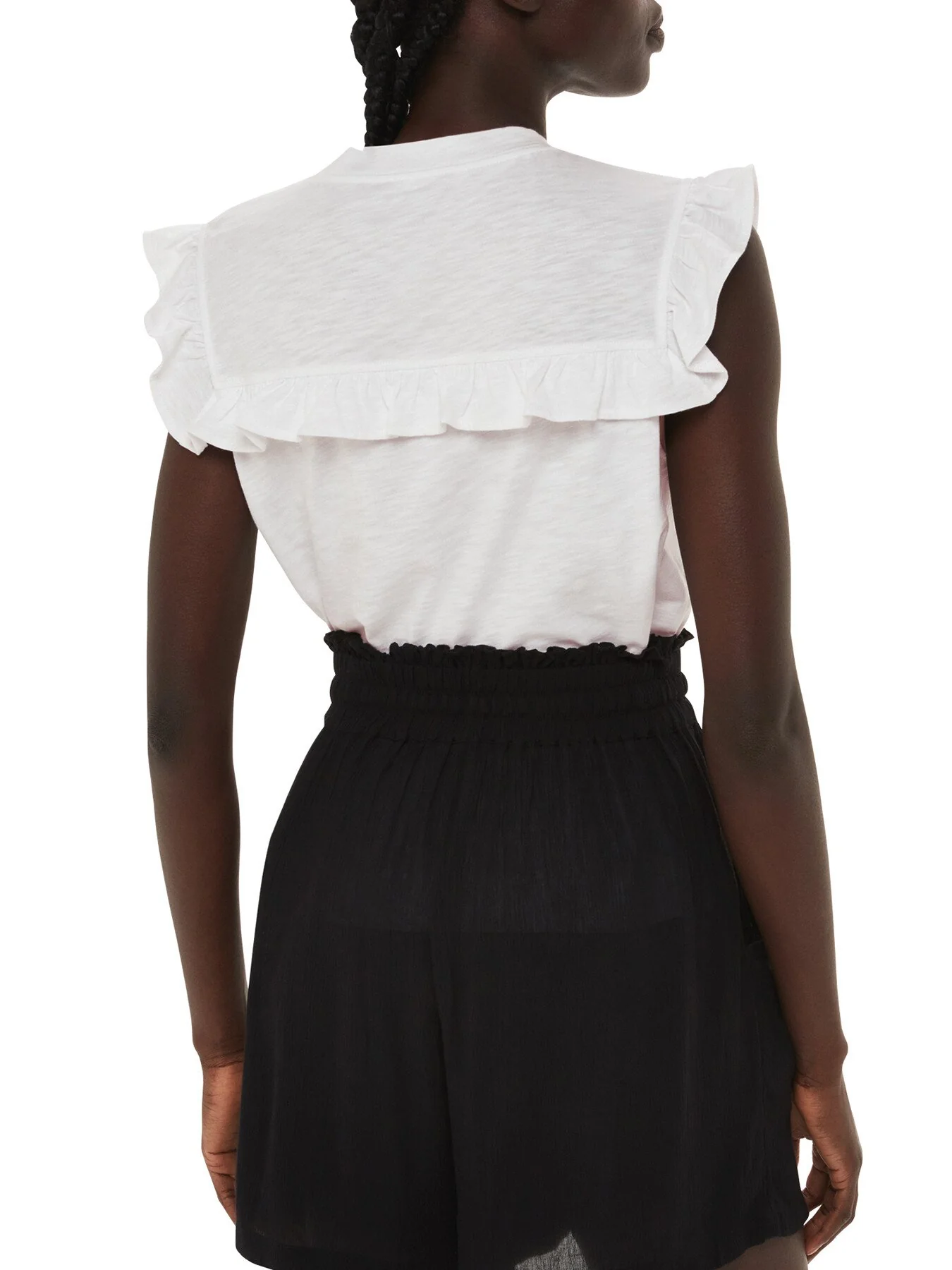 Cotton Yoke Frill Tank - Image 3