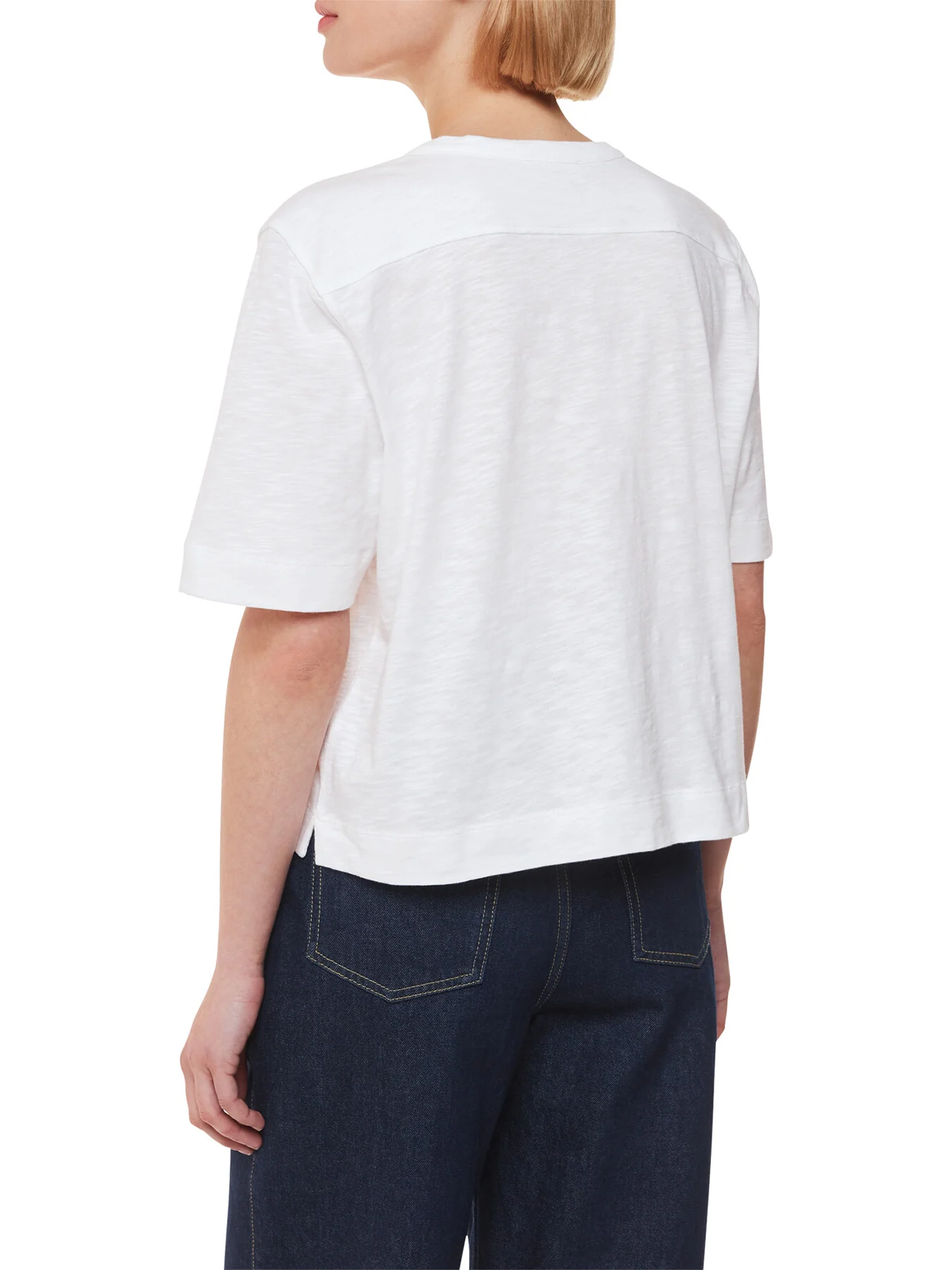 Ella V Neck Button Through Tee - Image 3