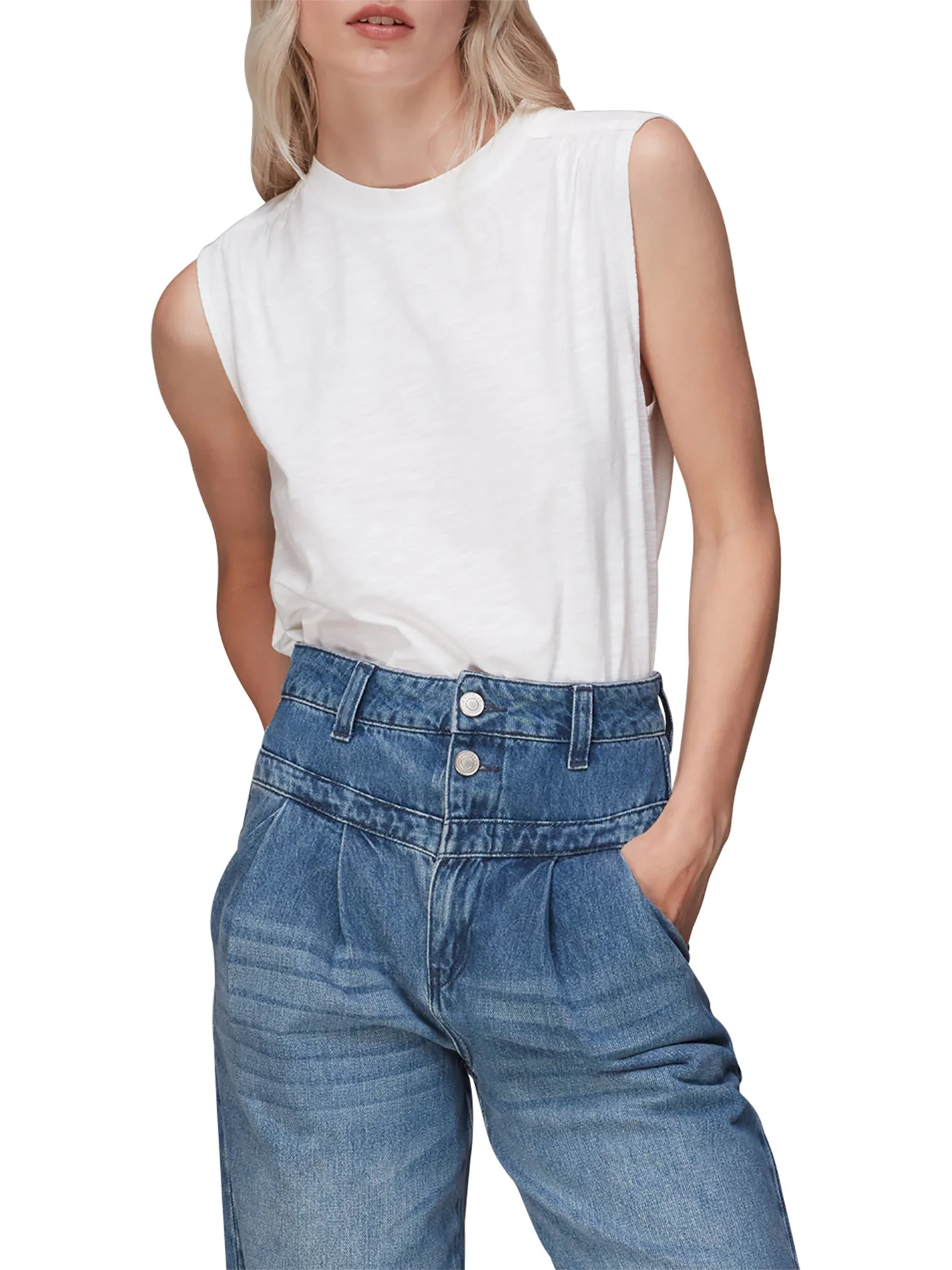 Gathered Shoulder Tank - Image 2
