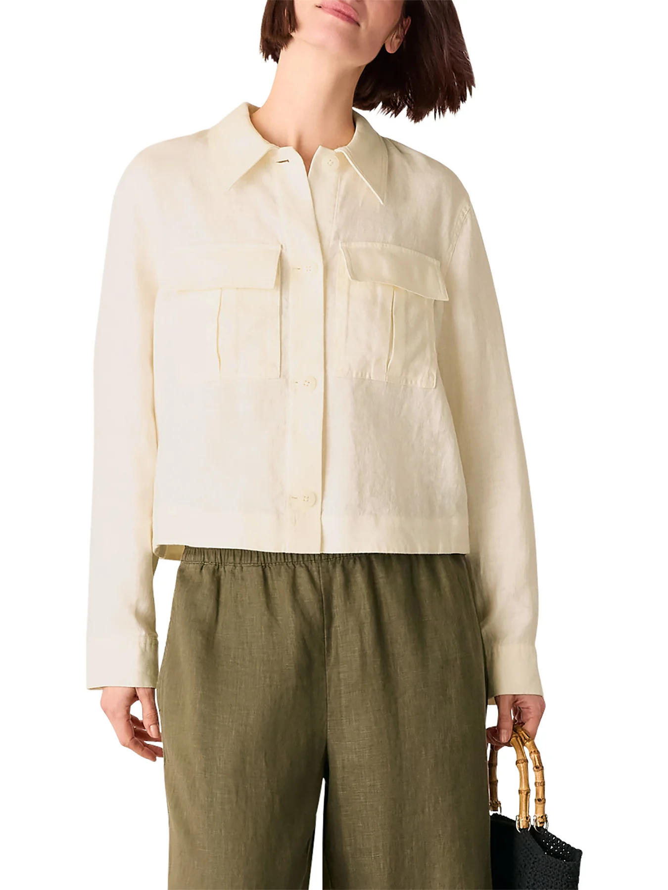 Ivory Abby Linen Casual Jacket - Image 2