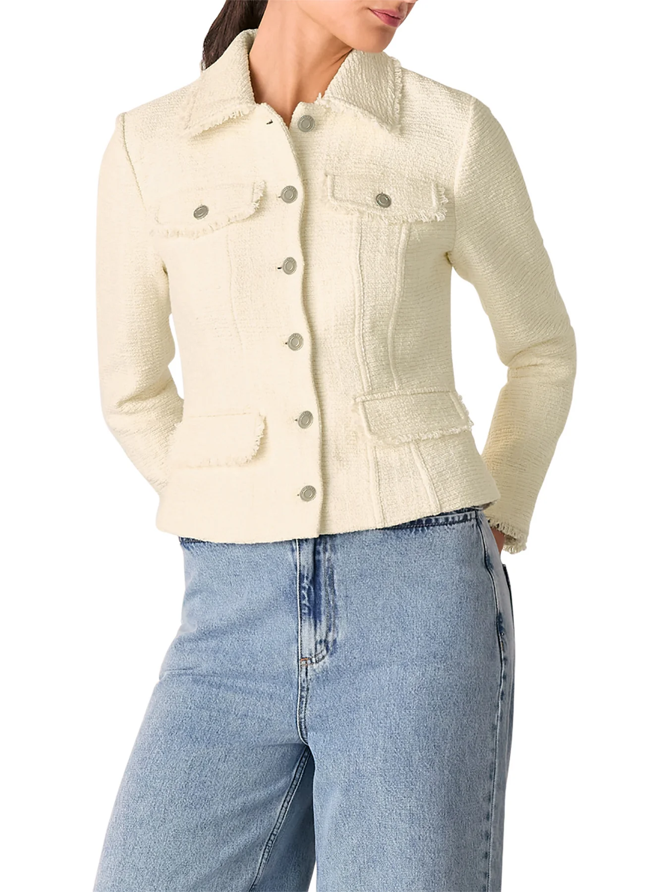 Ivory Lucie Boucle Jacket - Image 2