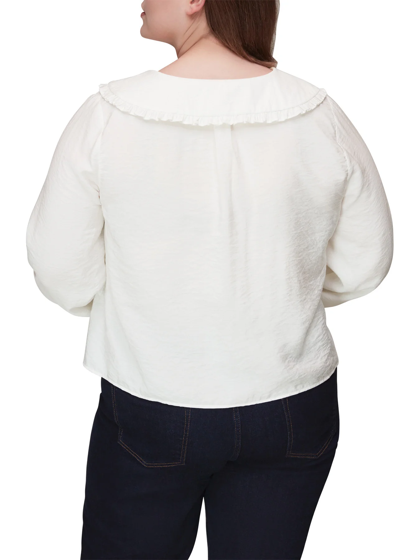 Oversized Collar Detail Top - Image 3