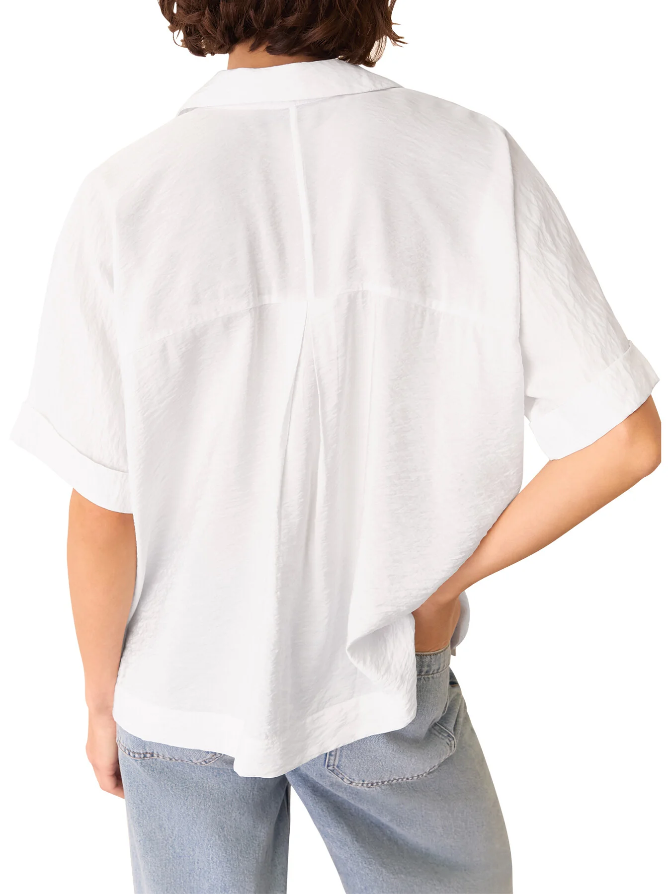 White Sasha Relaxed Shirt - Image 3