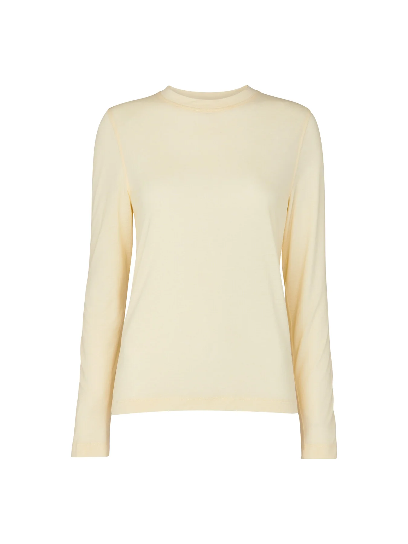Wool Blend Crew Neck Top