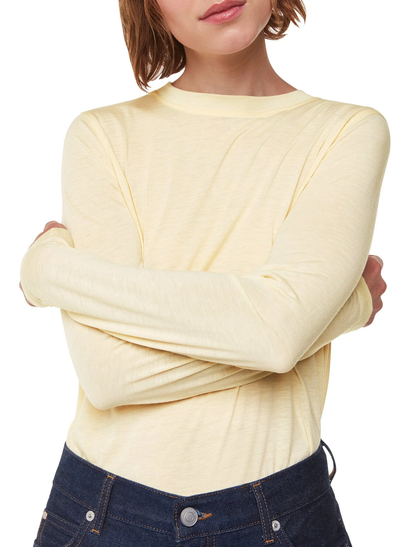 Wool Blend Crew Neck Top - Image 4