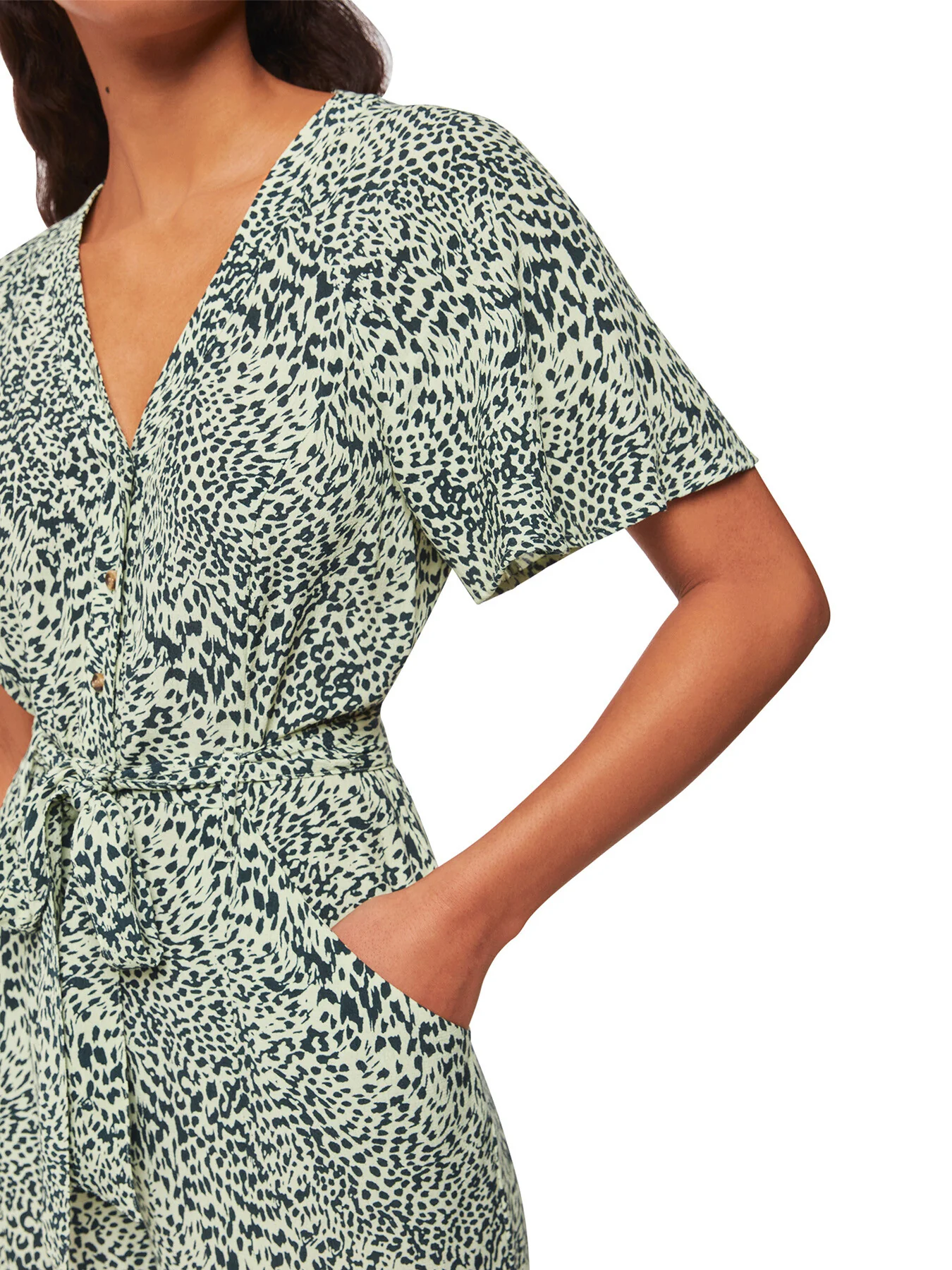 Diagonal Leopard Jumpsuit - Image 4