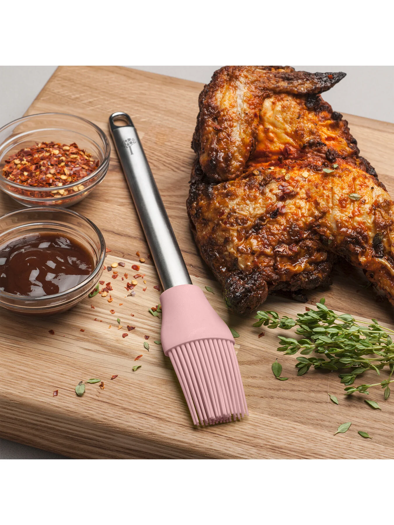 Silicone Pastry Basting Brush with Stainless Steel Handle - Image 7