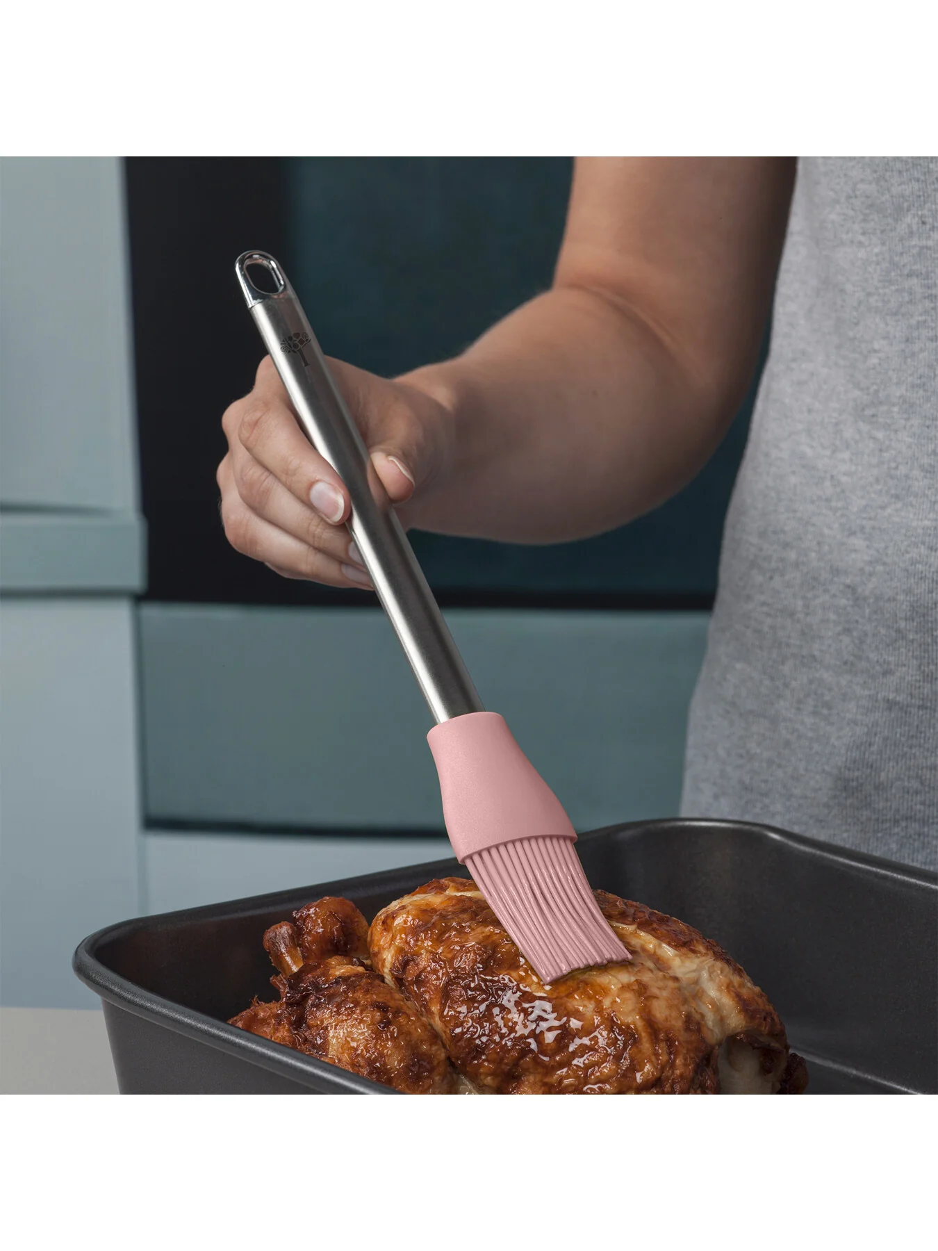 Silicone Pastry Basting Brush with Stainless Steel Handle - Image 9