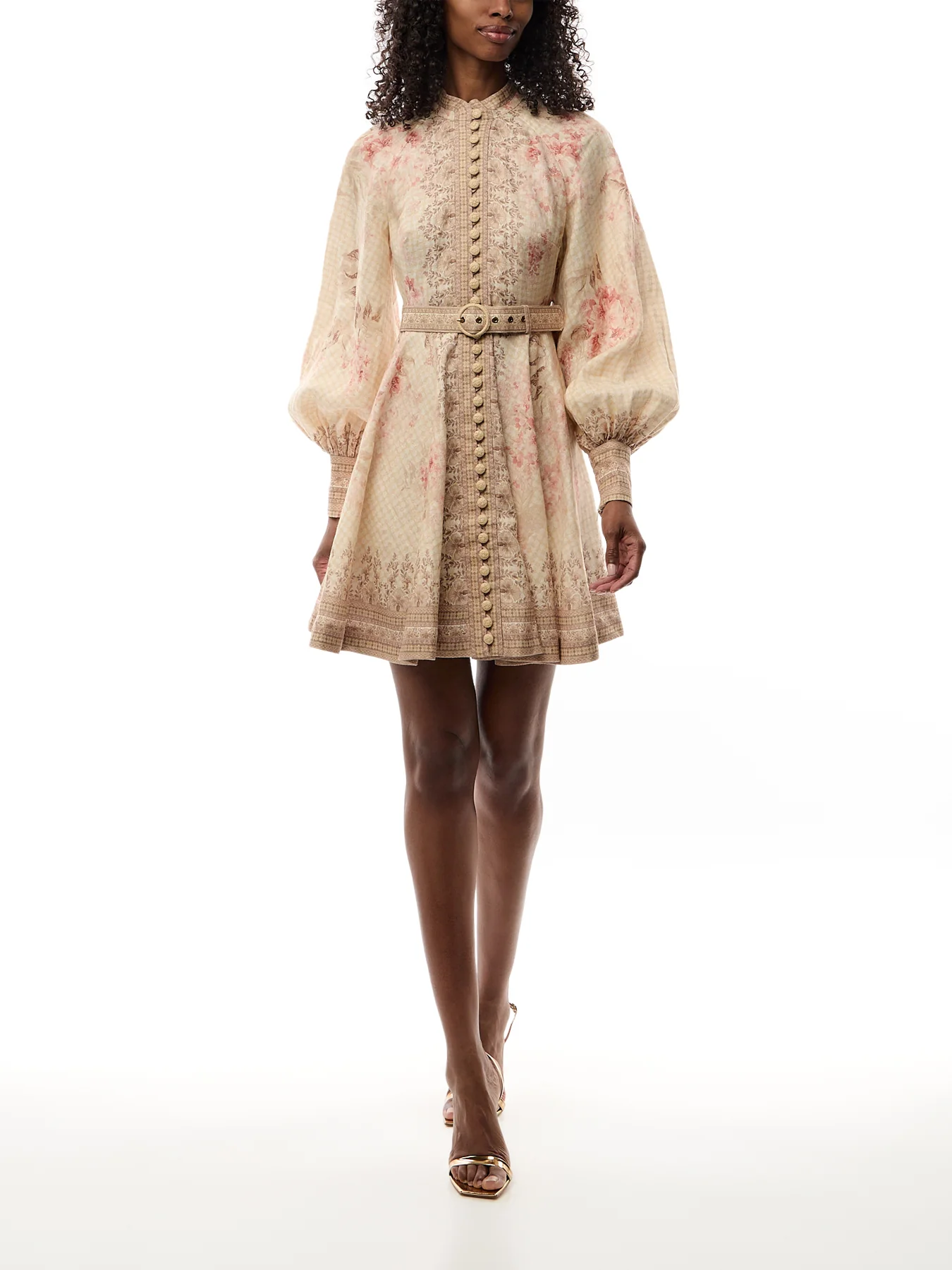 Illuminate Buttoned Mini Dress - Image 2