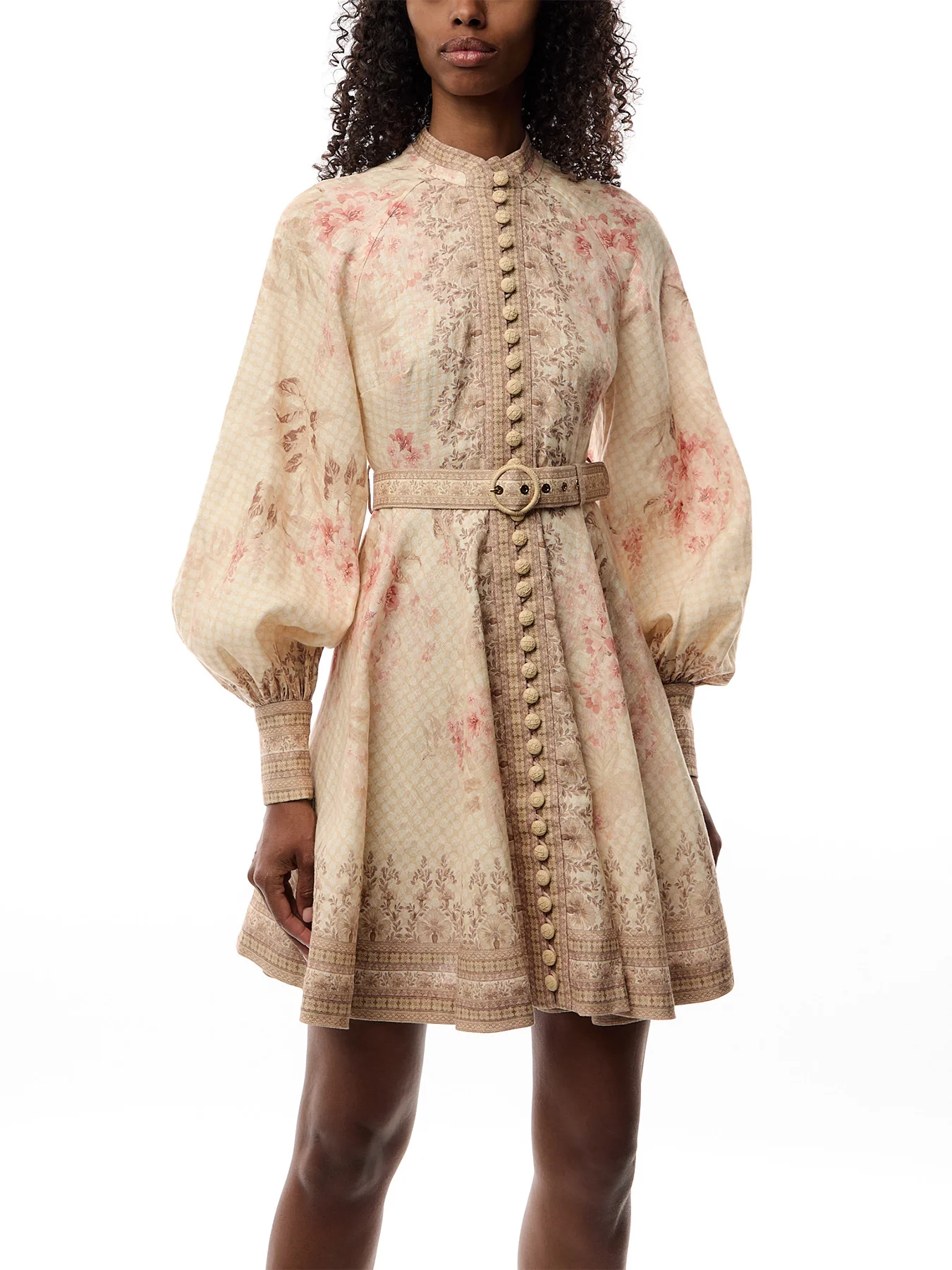 Illuminate Buttoned Mini Dress - Image 4