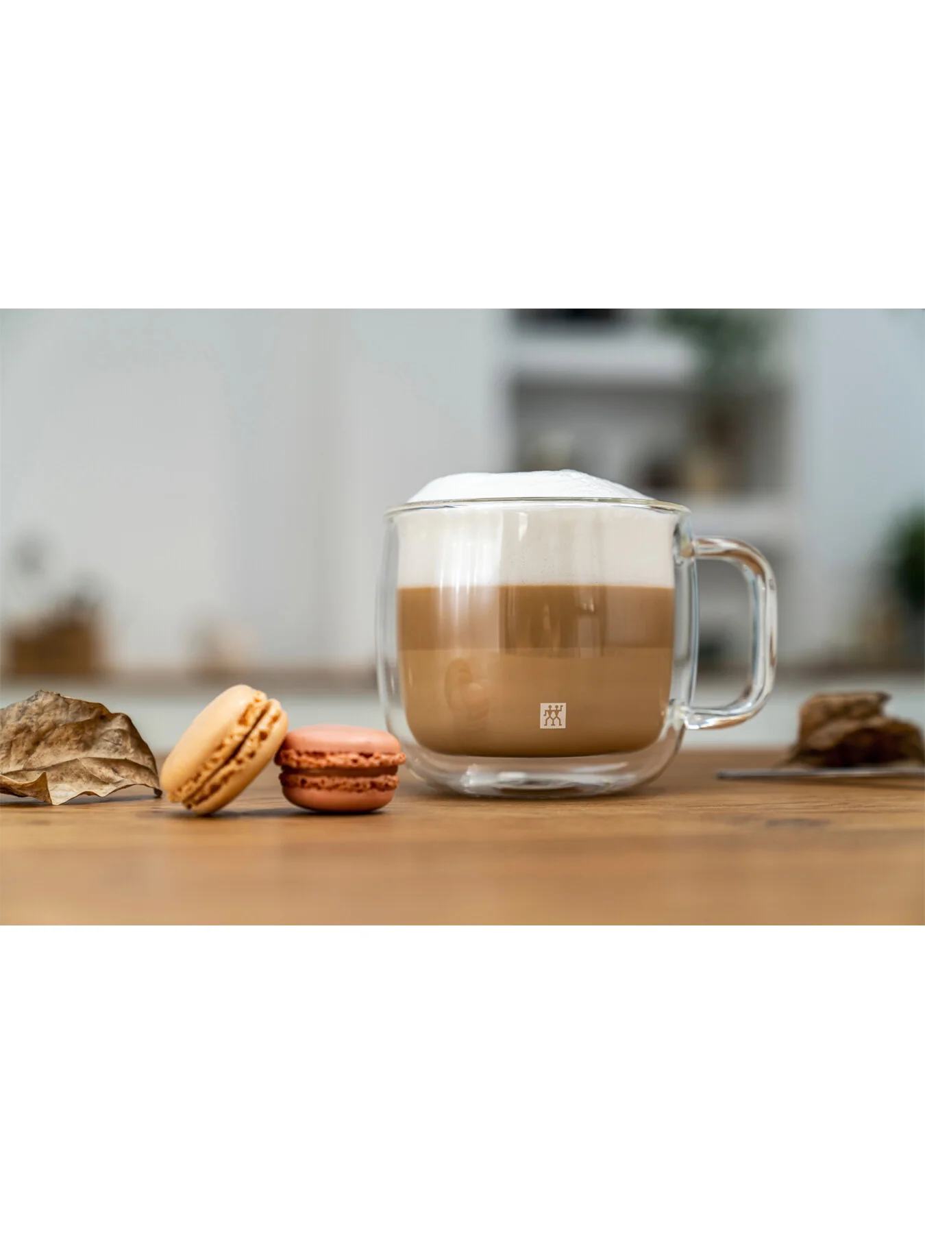 Sorrento Double Walled Cappuccino Glasses Set of 2 - Image 2