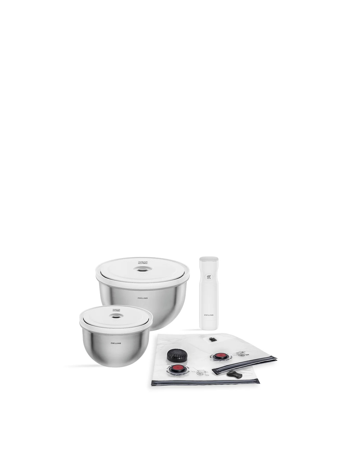 Stainless Steel Vacuum Starter Set of 9