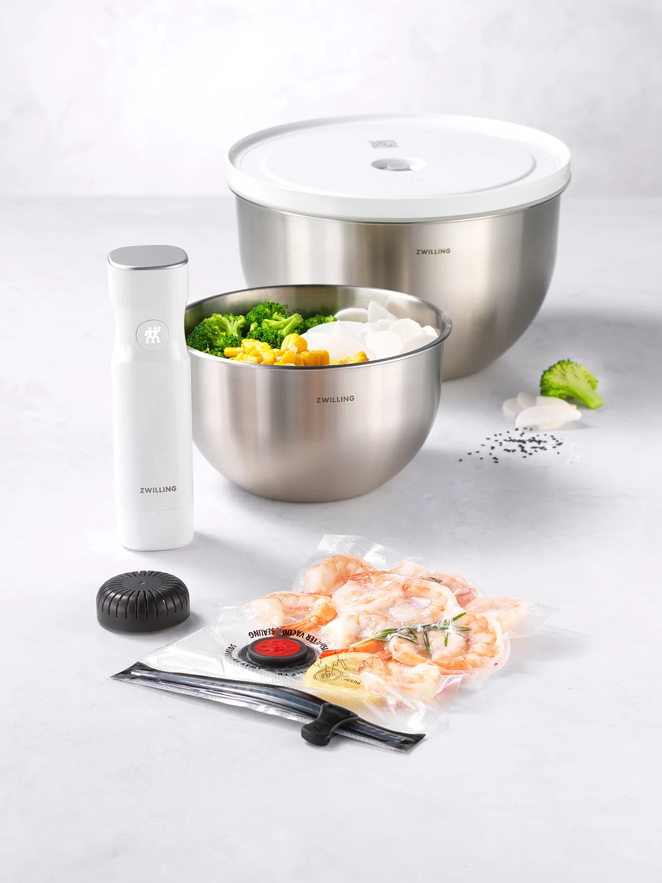 Stainless Steel Vacuum Starter Set of 9 - Image 2